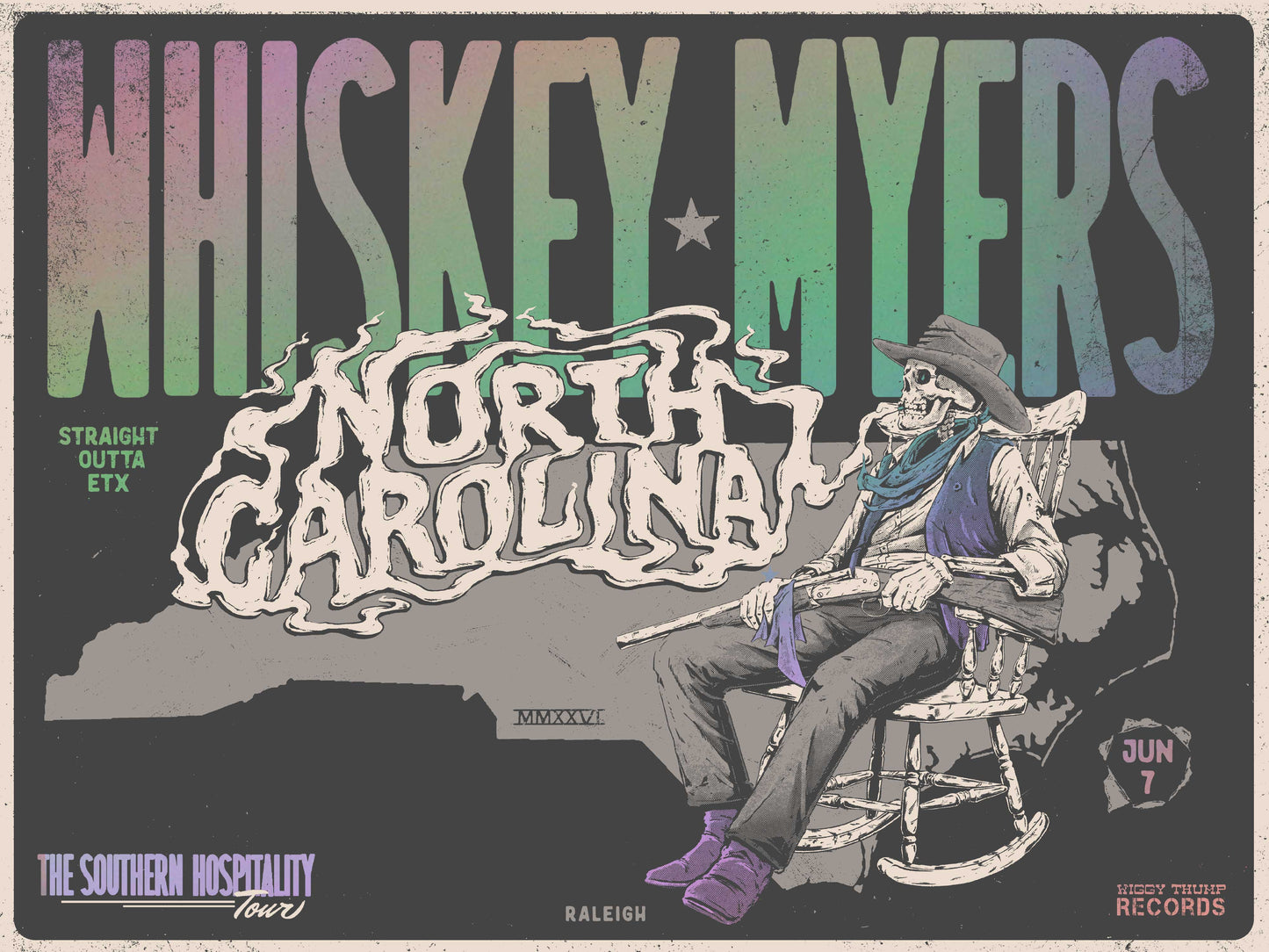F21 | WHISKEY MYERS | RALEIGH | HOLO SHINE | 3DIAMOND