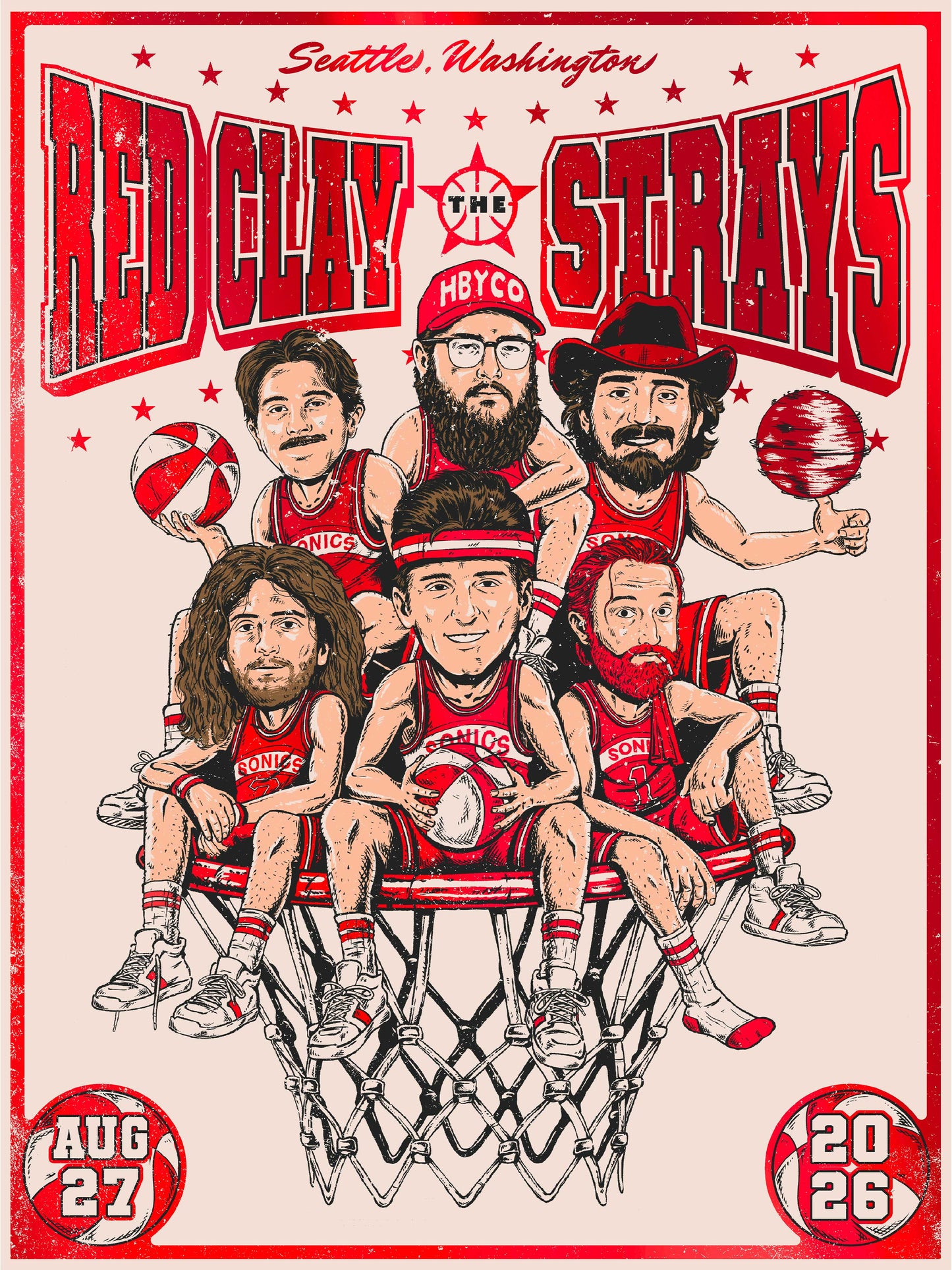 F58 | RED CLAY STRAYS | SEATTLE WA | RED MIRROR | 3DIAMOND