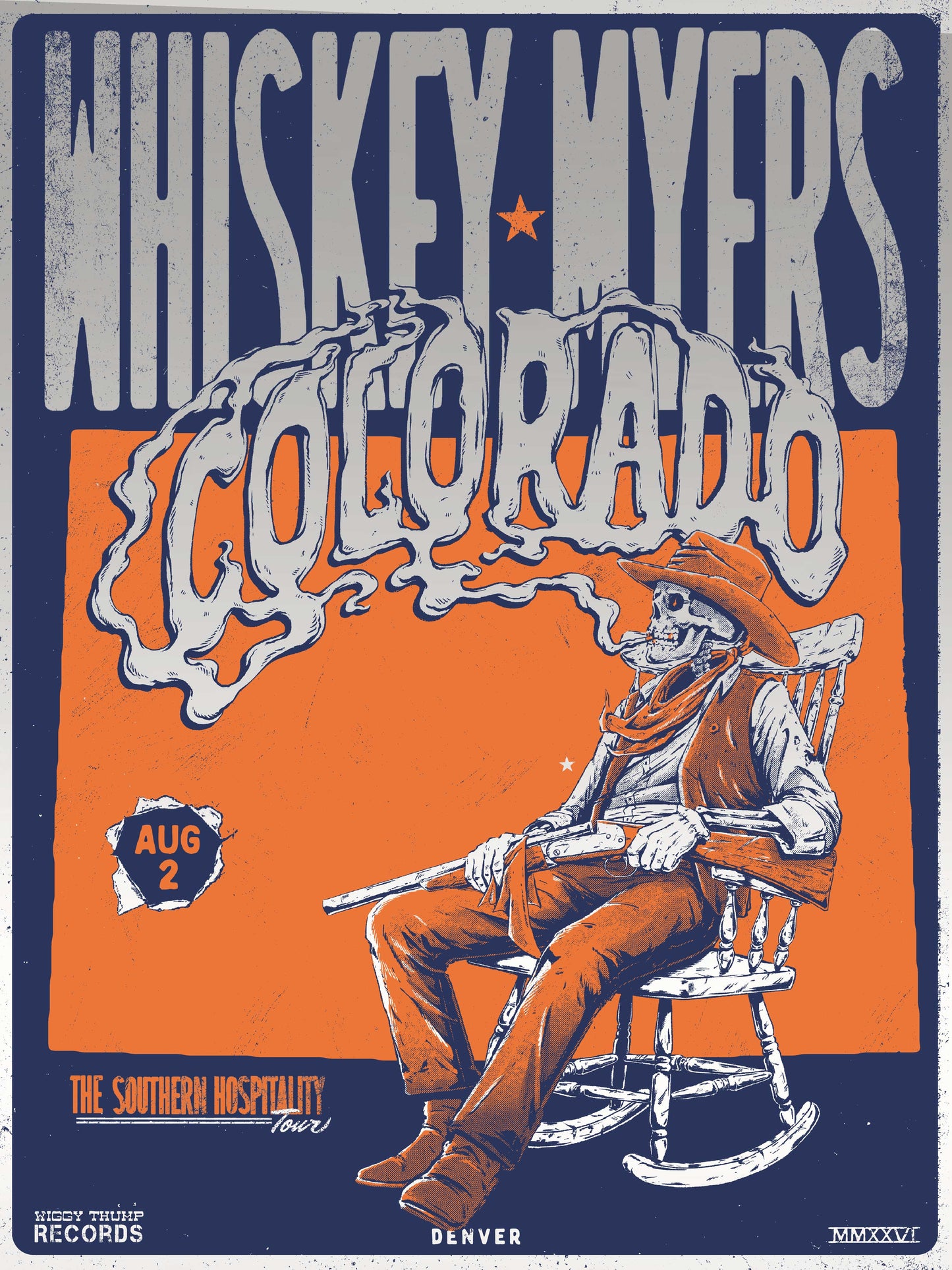 F41 | WHISKEY MYERS | DENVER CO | BRUSHED STEEL | 3DIAMOND
