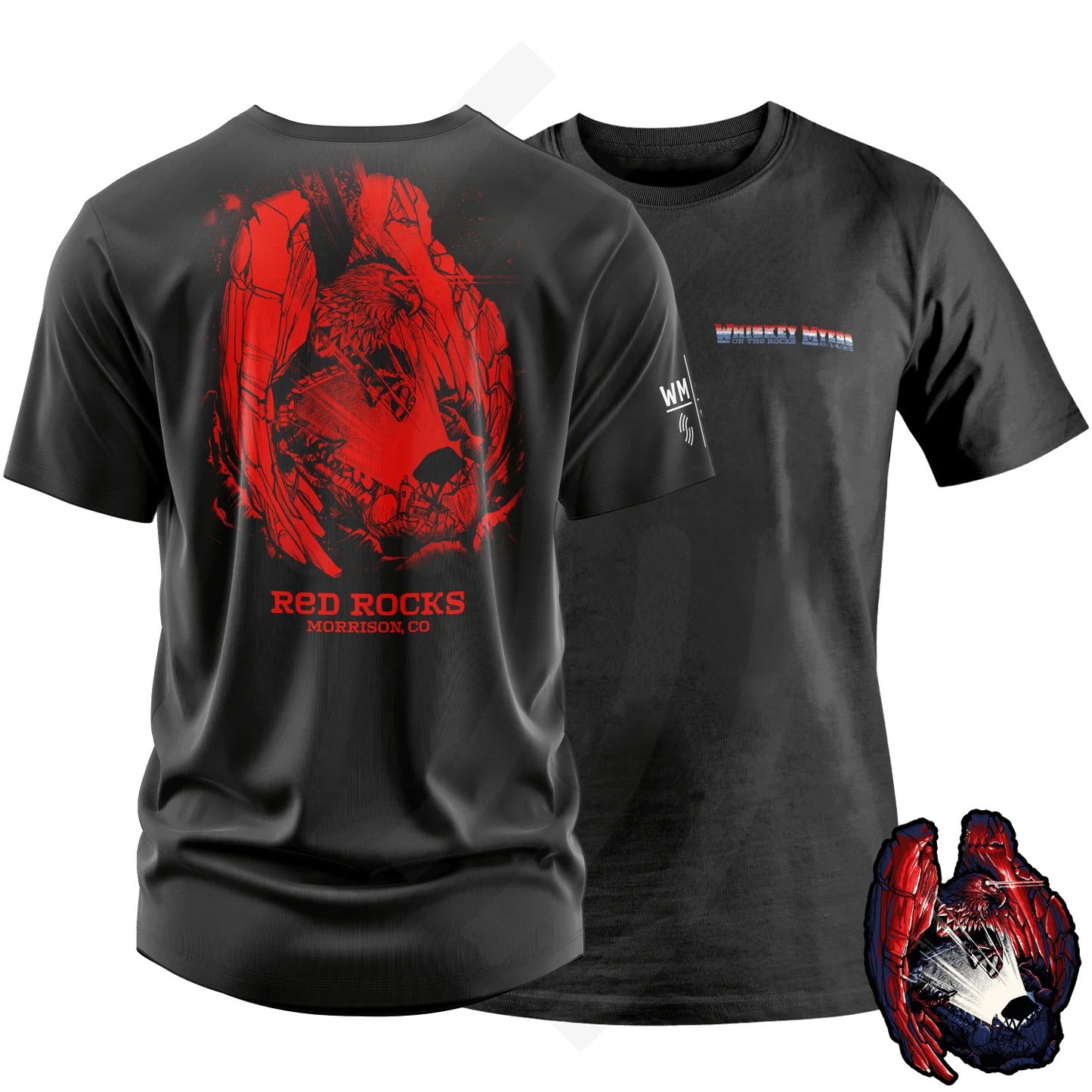 C17 | Whiskey Myers On The Rocks T-Shirt Left Chest