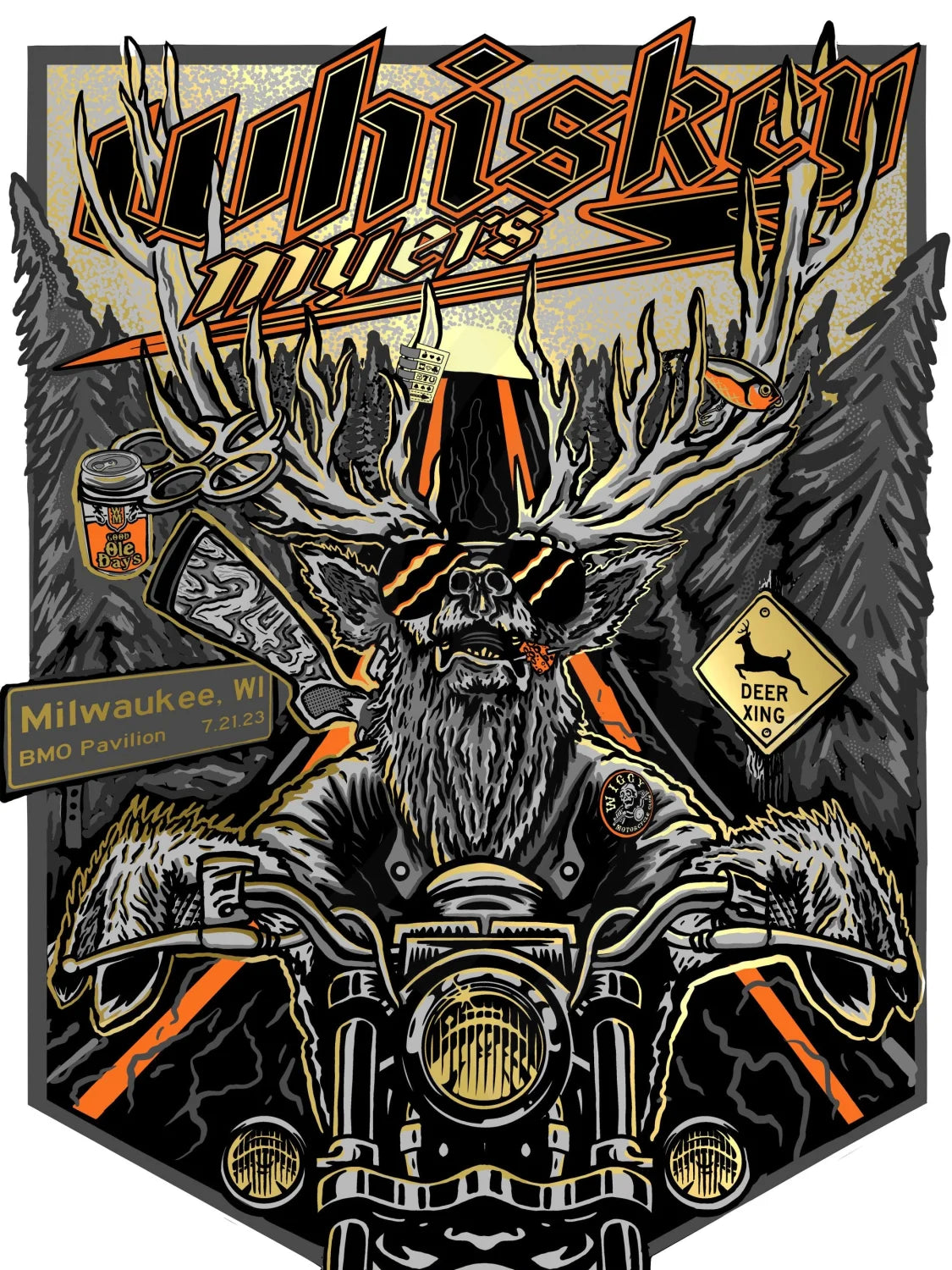 C21 Whiskey Myers Milwaukee 3 Diamond 14K Gold