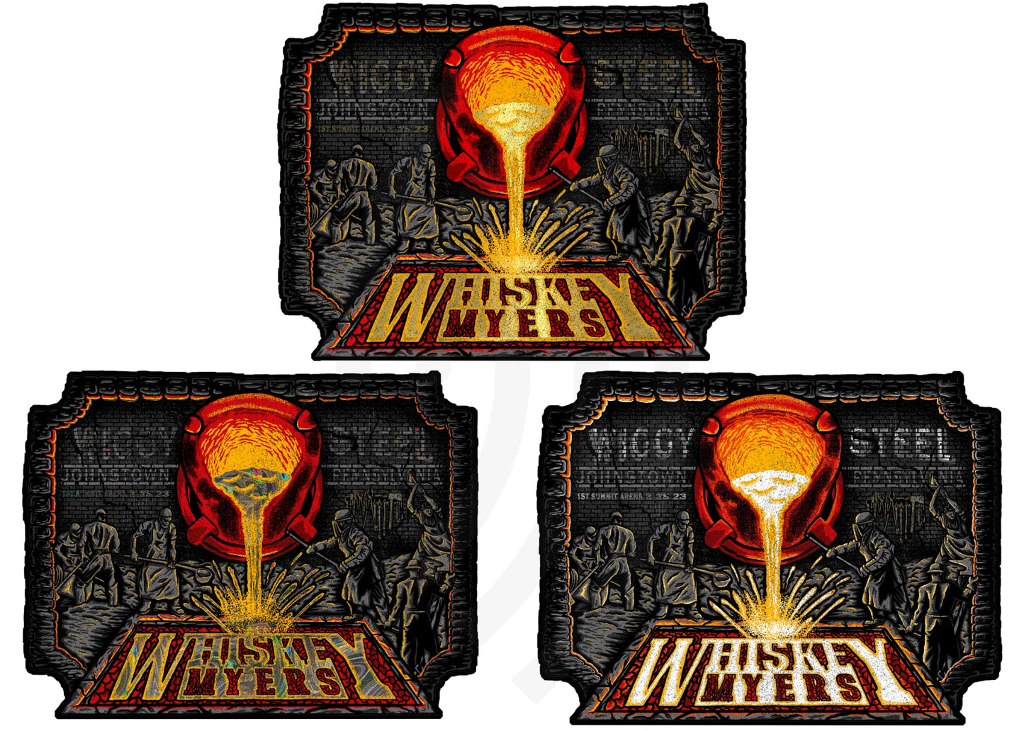C6 | Whiskey Myers Steeltown Sticker Pack (3)
