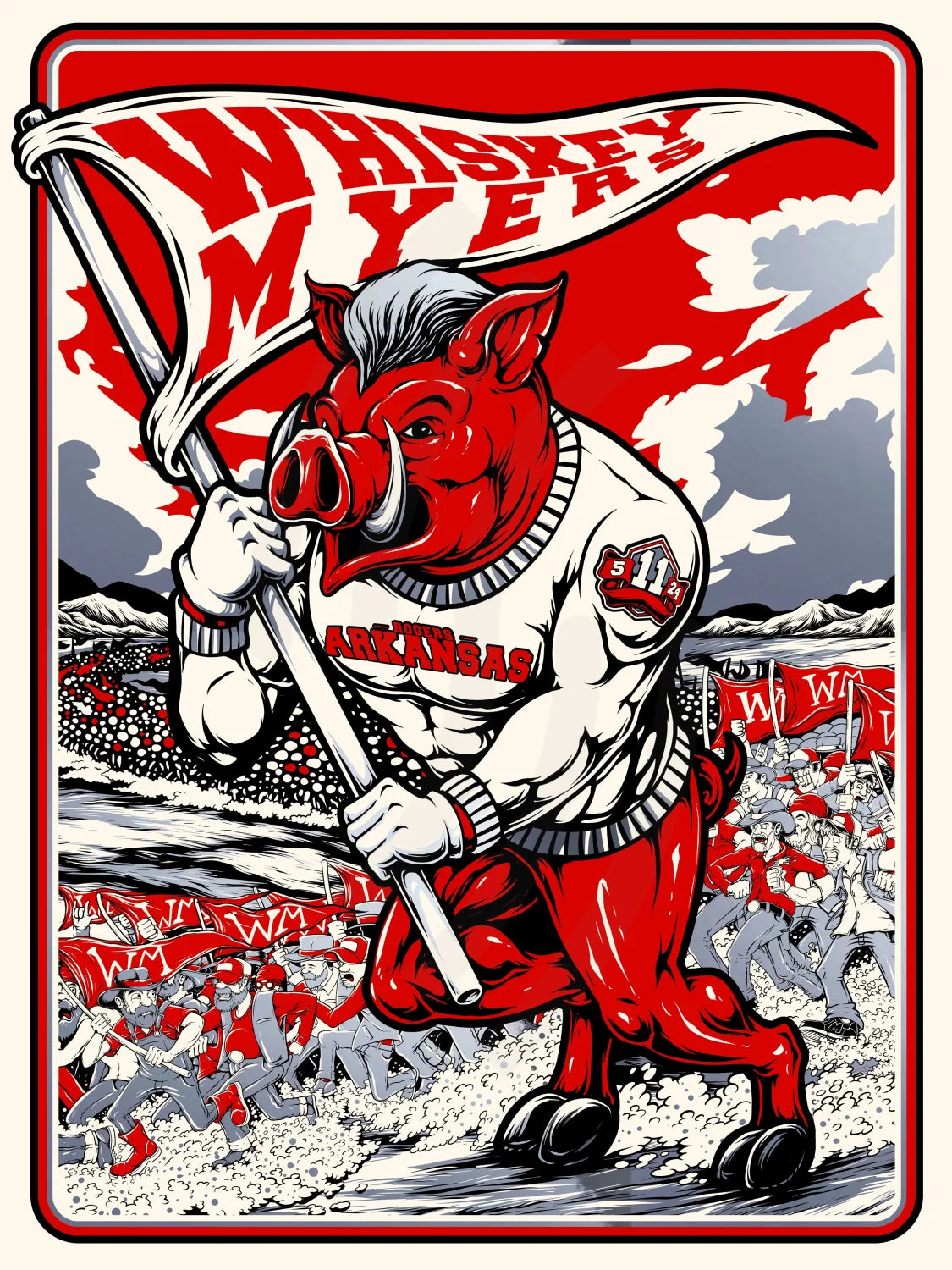 D22 | Whiskey Myers Arkansas 1Diamond Gunmetal Print Only