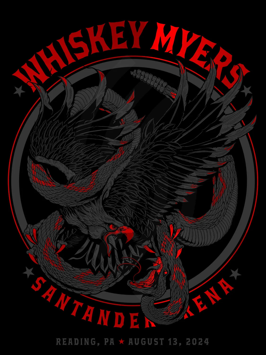 D33 | Whiskey Myers Pa Red Mirror 3Diamond