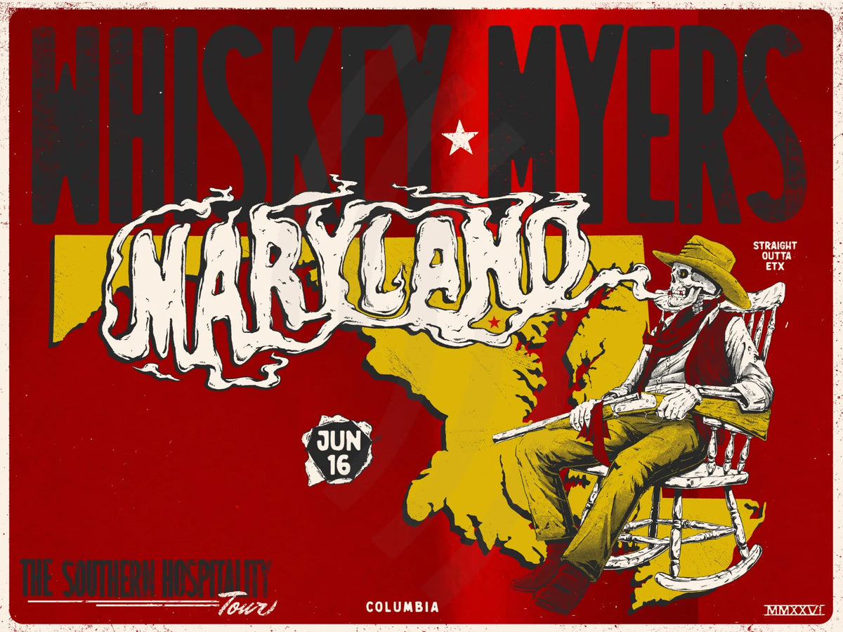 F27 | WHISKEY MYERS | COLUMBIA MD | RED MIRROR | 3DIAMOND
