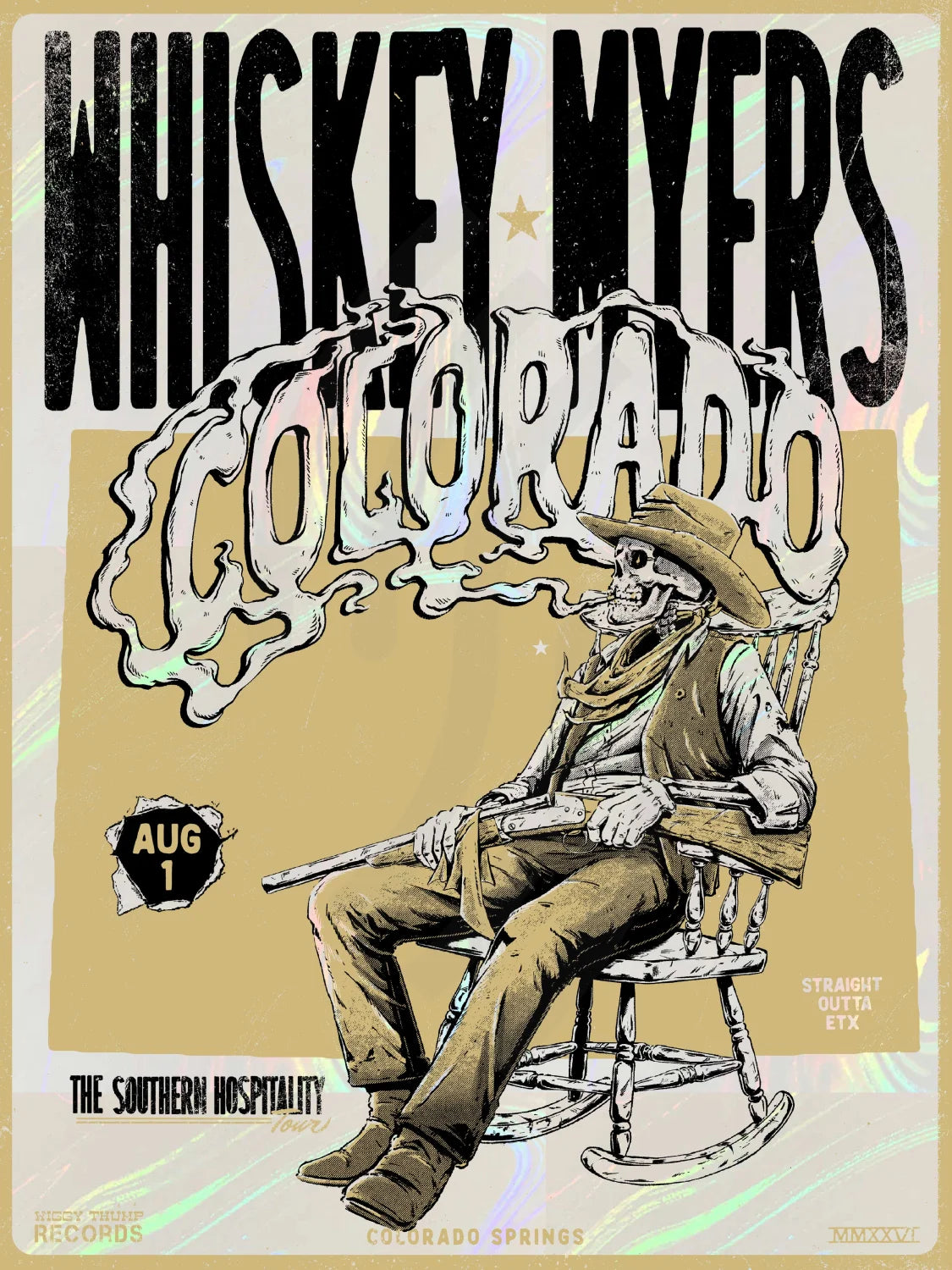 F40 | WHISKEY MYERS | COLORADO SPRINGS | SWIRL | 3DIAMOND