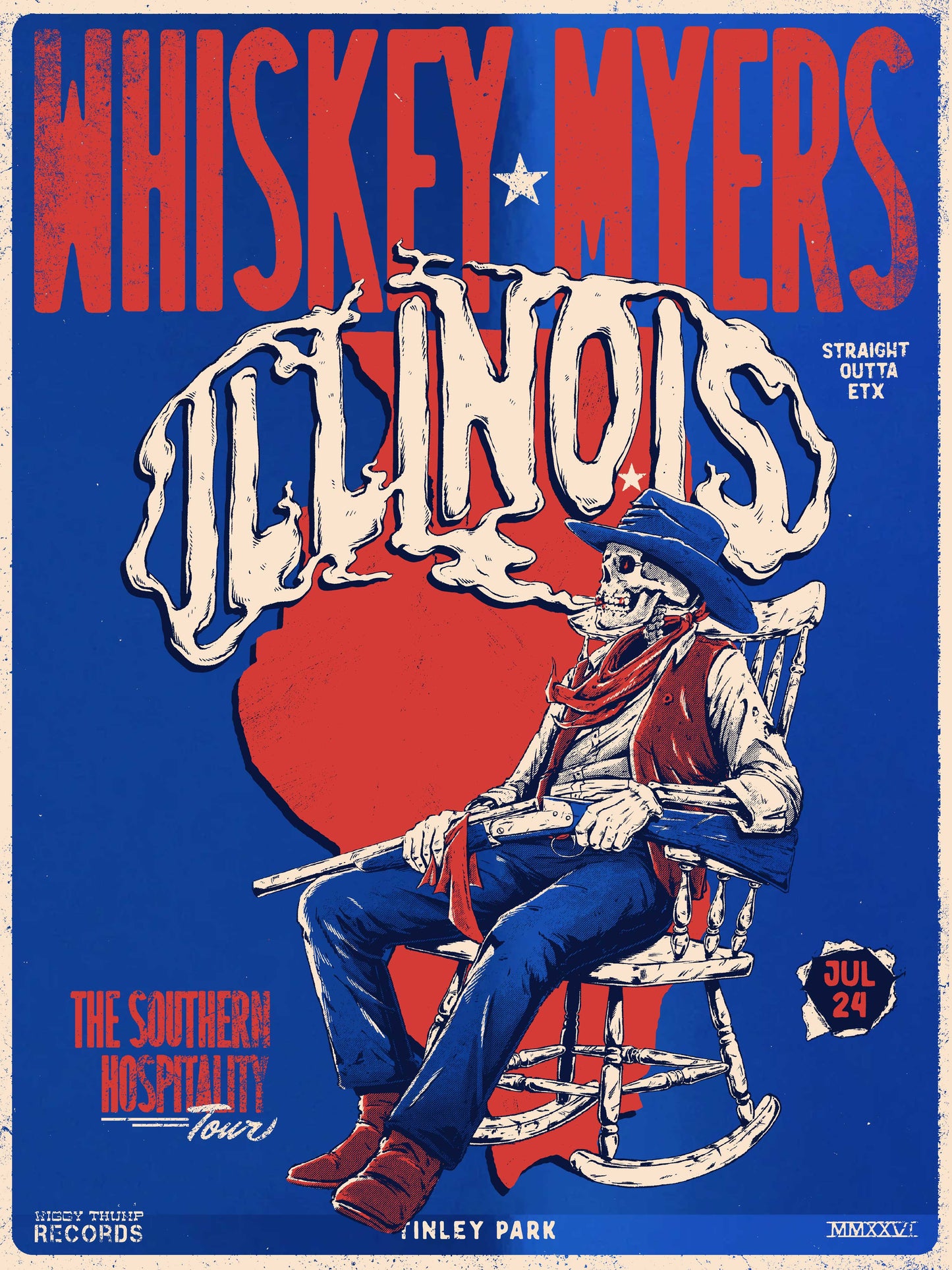F36 | WHISKEY MYERS | TINLEY PARK IL | BLUE MIRROR | 3DIAMOND