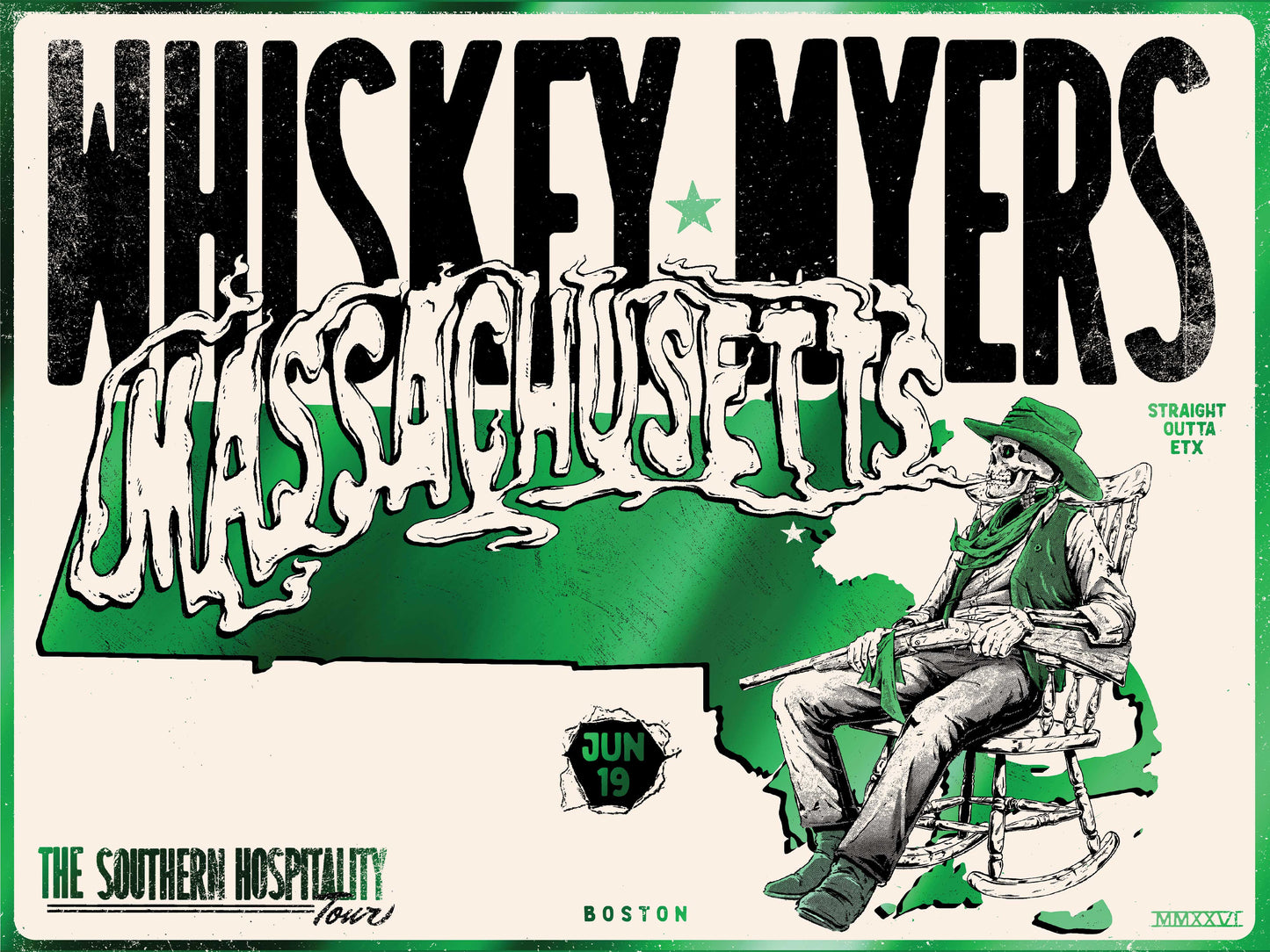 F30 | WHISKEY MYERS | BOSTON MA | GREEN MIRROR | 3DIAMOND