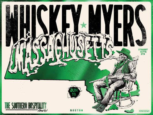 F30 | WHISKEY MYERS | BOSTON MA | GREEN MIRROR | 3DIAMOND