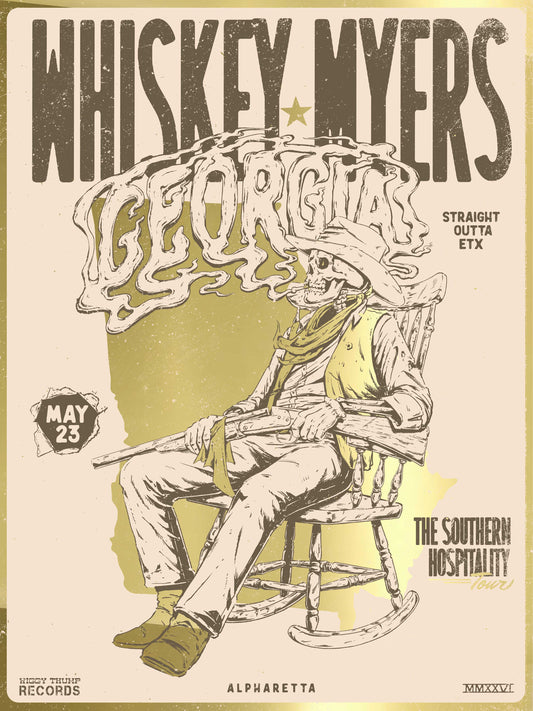F13 | WHISKEY MYERS | ALPHARETTA | 24K GOLD | 3DIAMOND