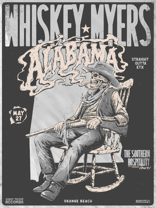 F16 | WHISKEY MYERS | ORANGE BEACH AL | BEER MIRROR | 3DIAMOND