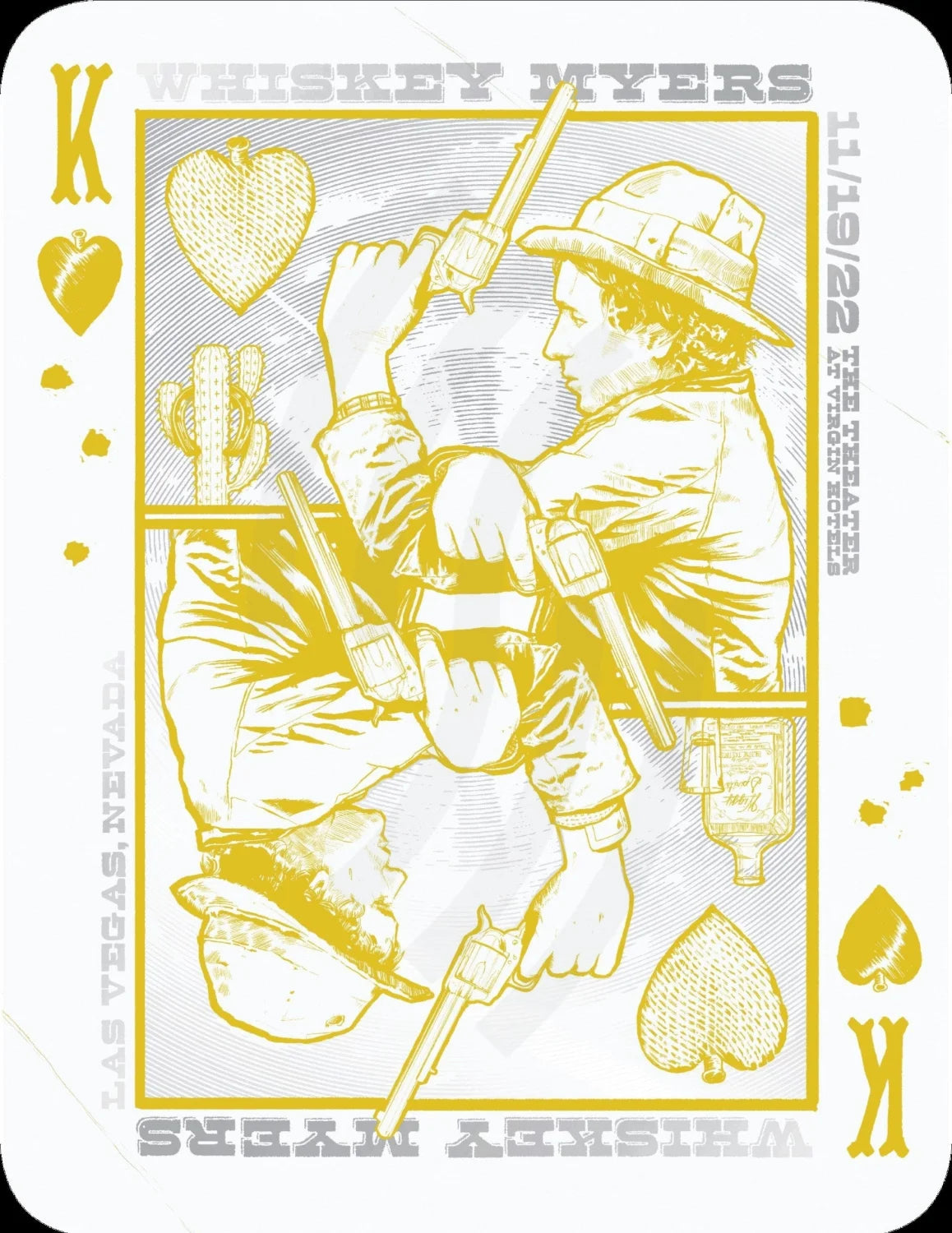 B17 | Whiskey Myers Las Vegas 2Diamond Silver & Gold