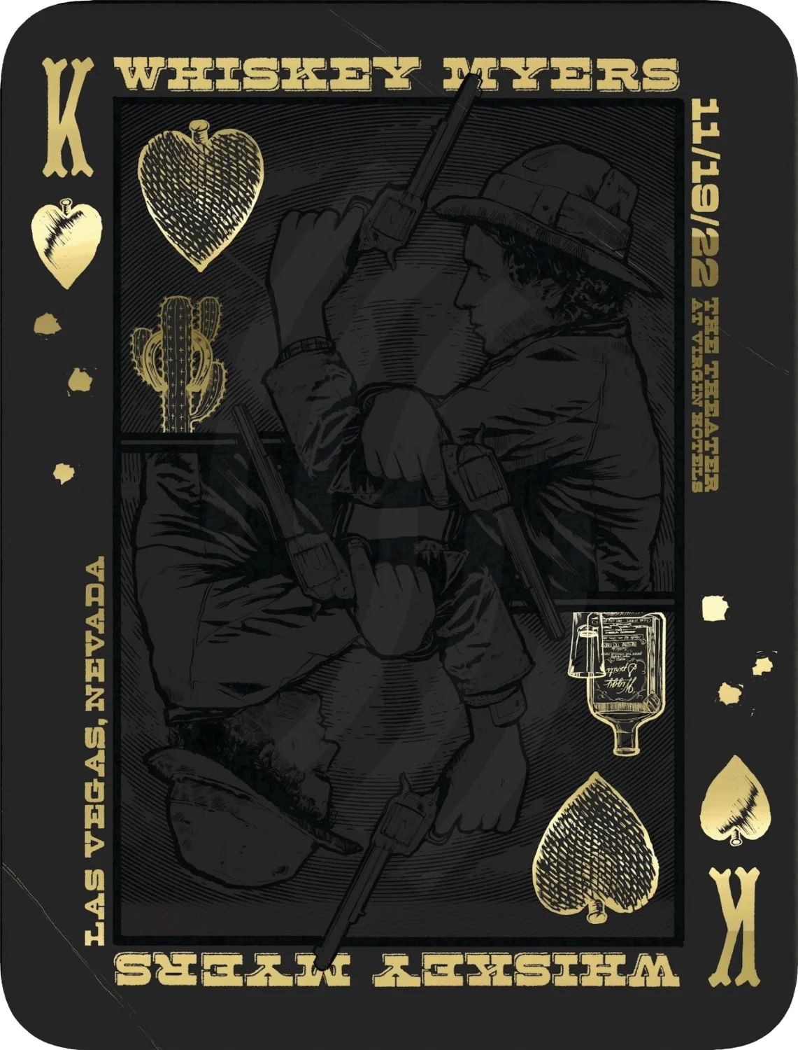 B17 | Whiskey Myers Las Vegas 3Diamond Stealth Black & Gold