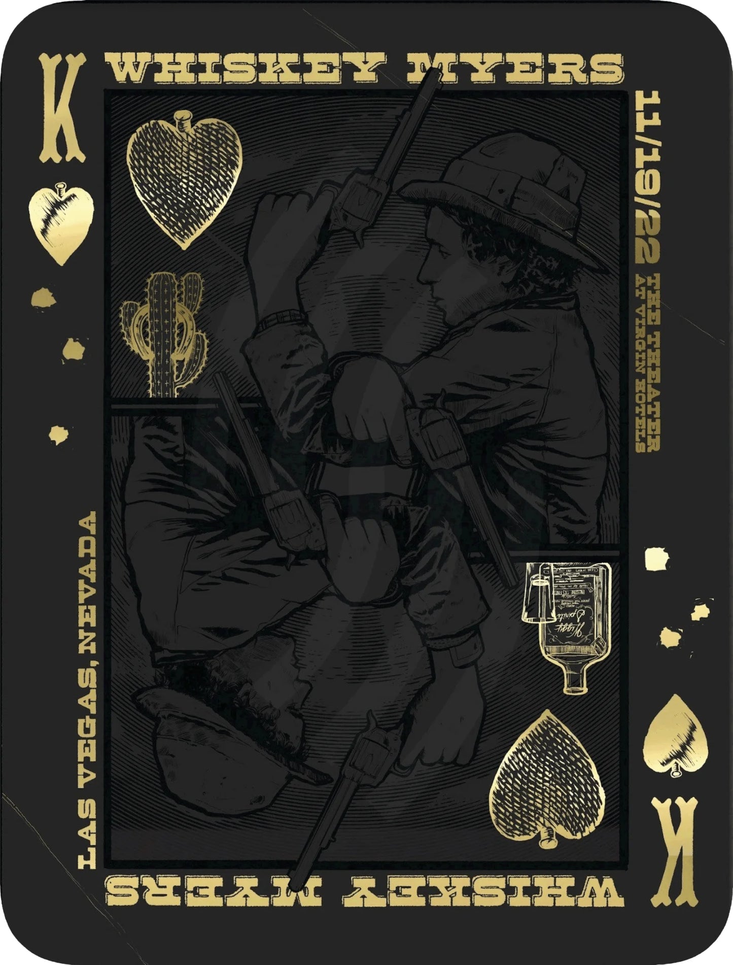 B17 | Whiskey Myers Las Vegas 3Diamond Stealth Black & Gold