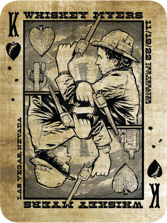 B17 | Whiskey Myers Las Vegas 4Diamond Card Double Sided