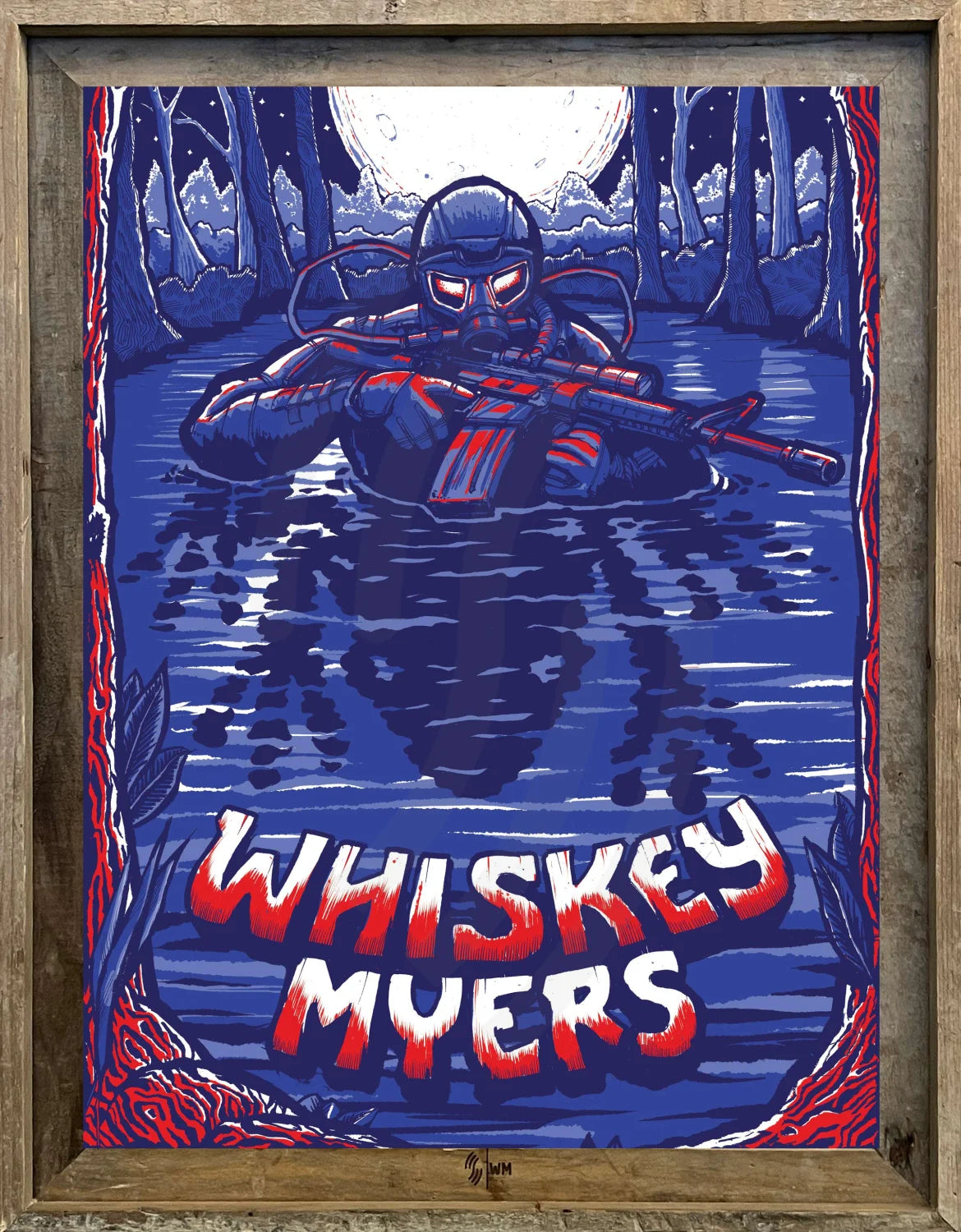 B5 | WHISKEY MYERS | FROGMAN | USA | GREATEST HITS Whiskey Framed