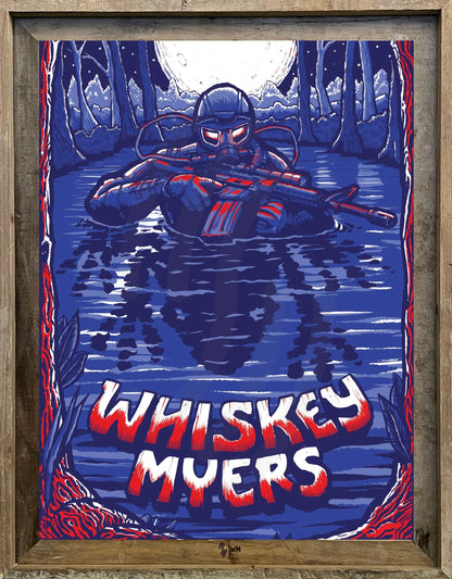 B5 | WHISKEY MYERS | FROGMAN | USA | GREATEST HITS Whiskey Framed