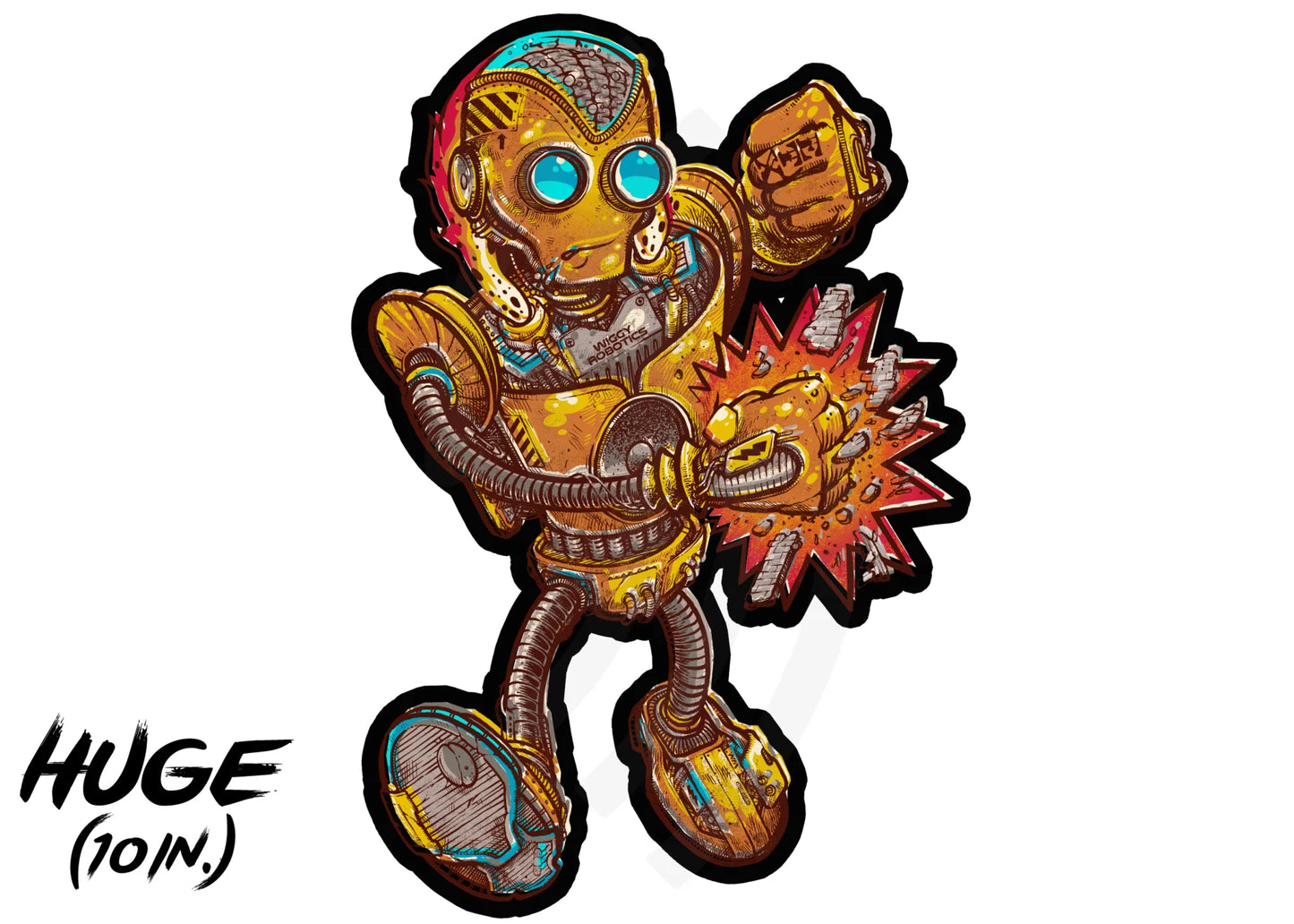 C12 | Whiskey Myers Whiskeybot Huge Sticker (10 In)