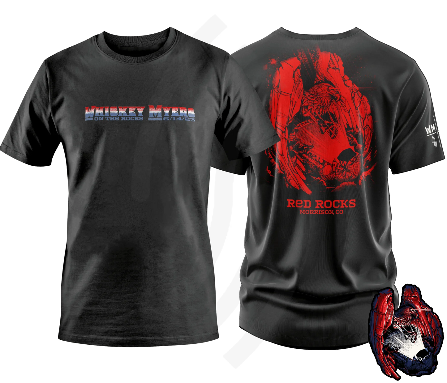 C17 | Whiskey Myers On The Rocks T-Shirt Center Chest