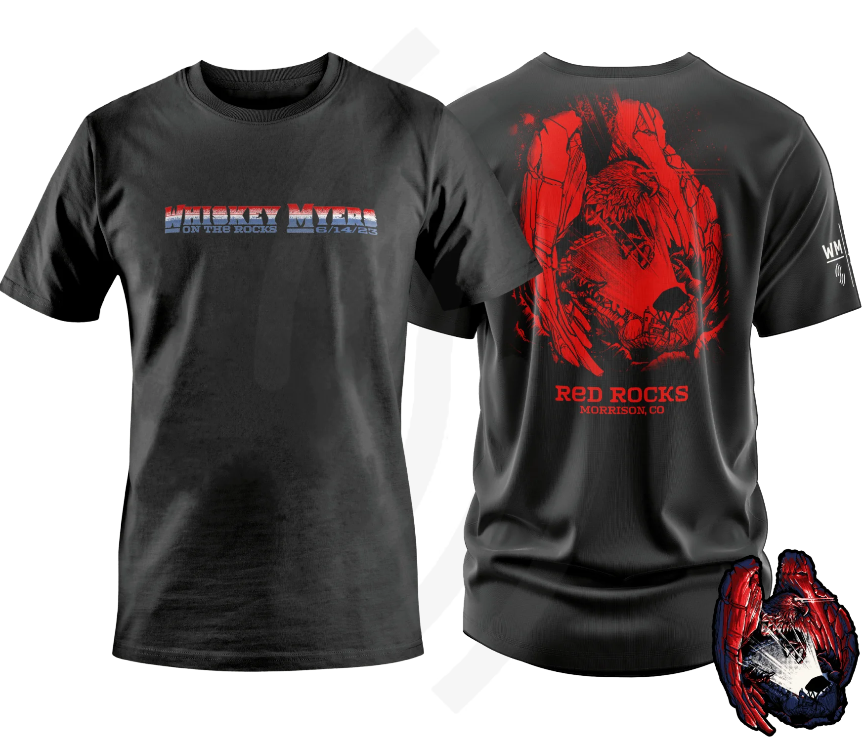 C17 | Whiskey Myers On The Rocks T-Shirt Center Chest