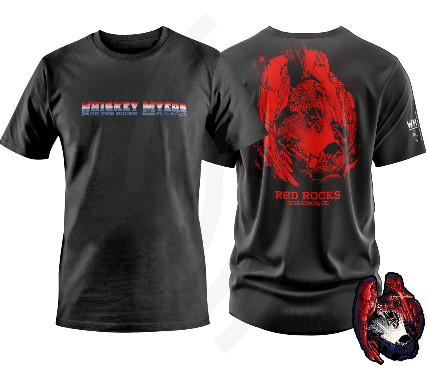 C17 | Whiskey Myers On The Rocks T-Shirt Center Chest