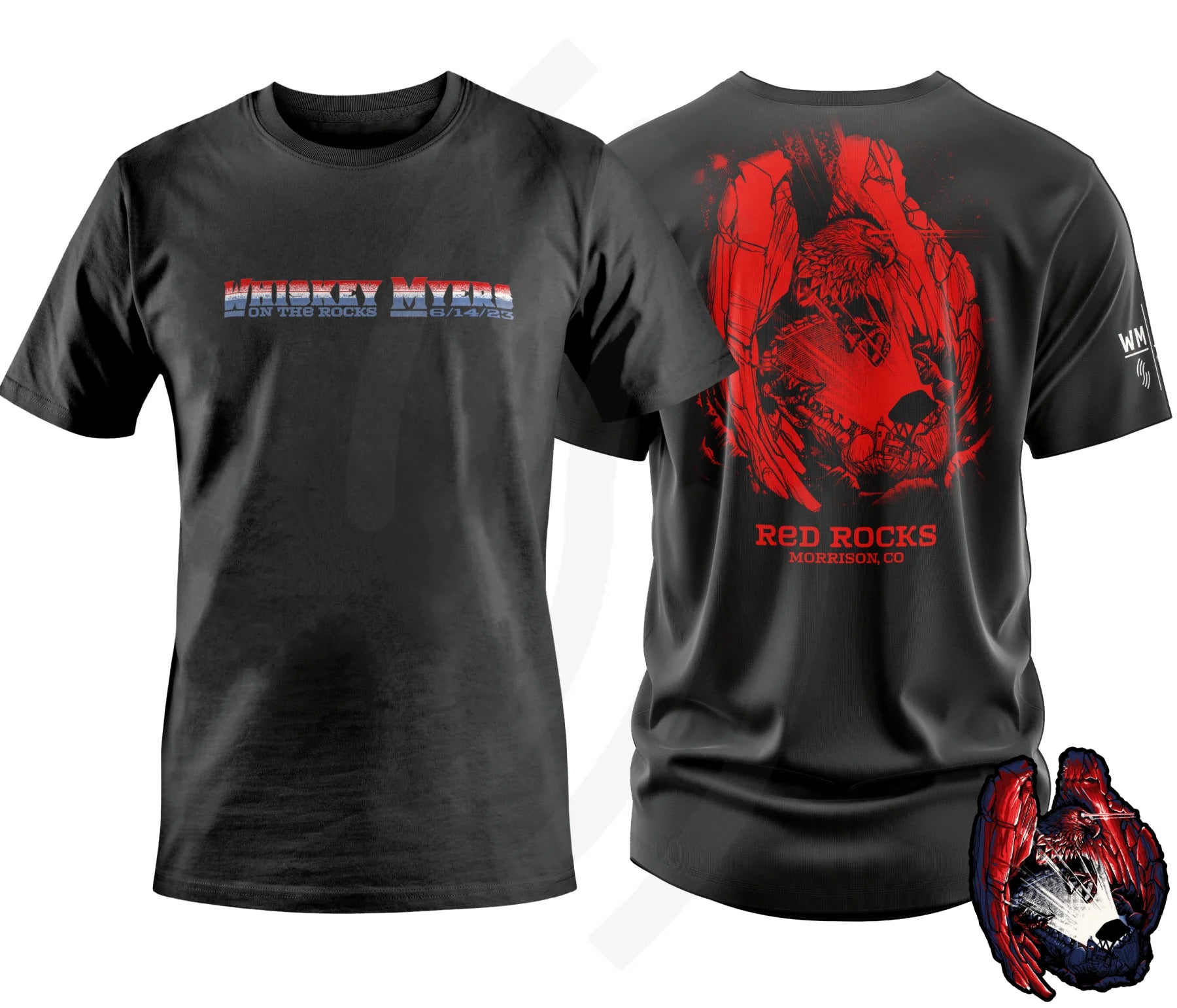 C17 | Whiskey Myers On The Rocks T-Shirt Center Chest