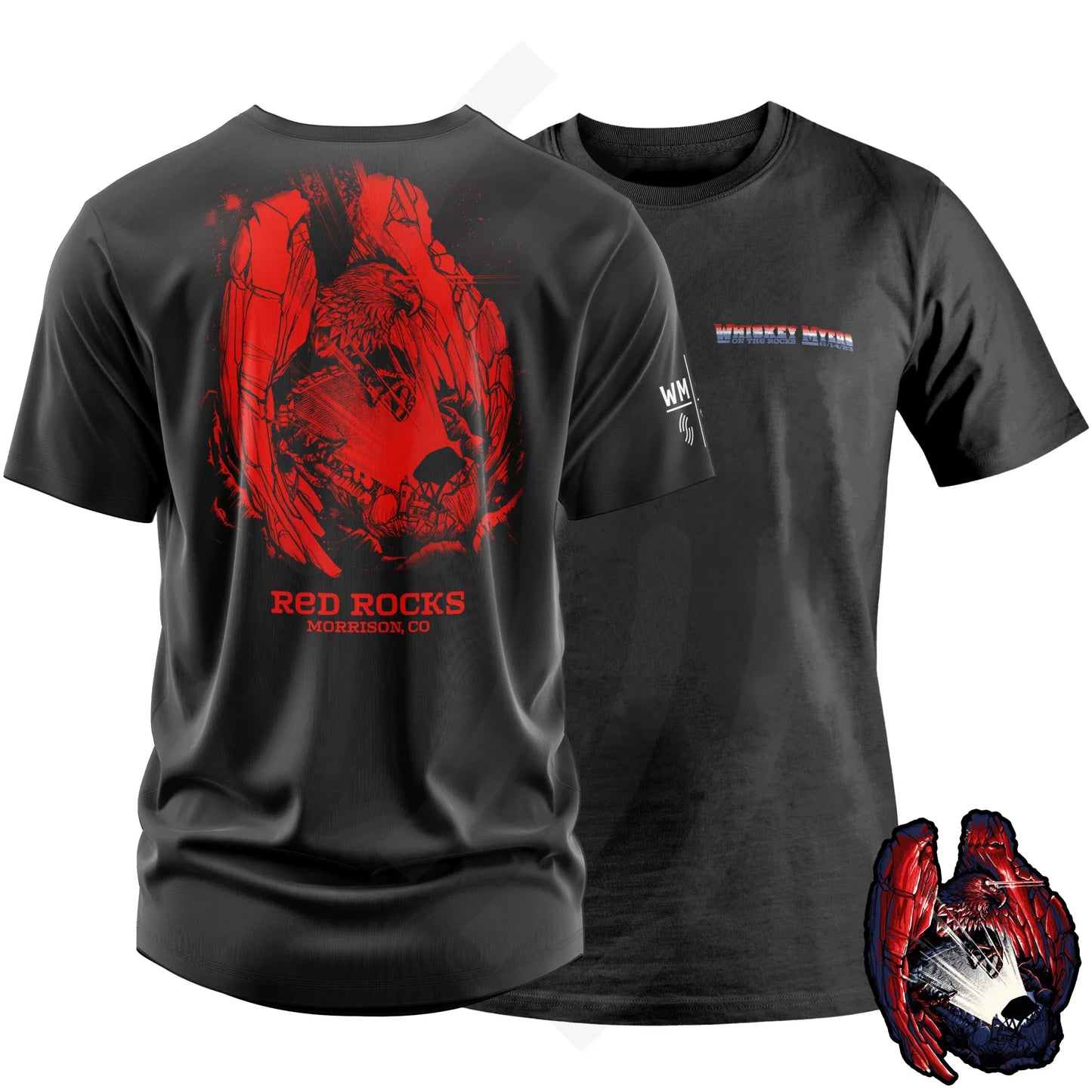 C17 | Whiskey Myers On The Rocks T-Shirt Left Chest