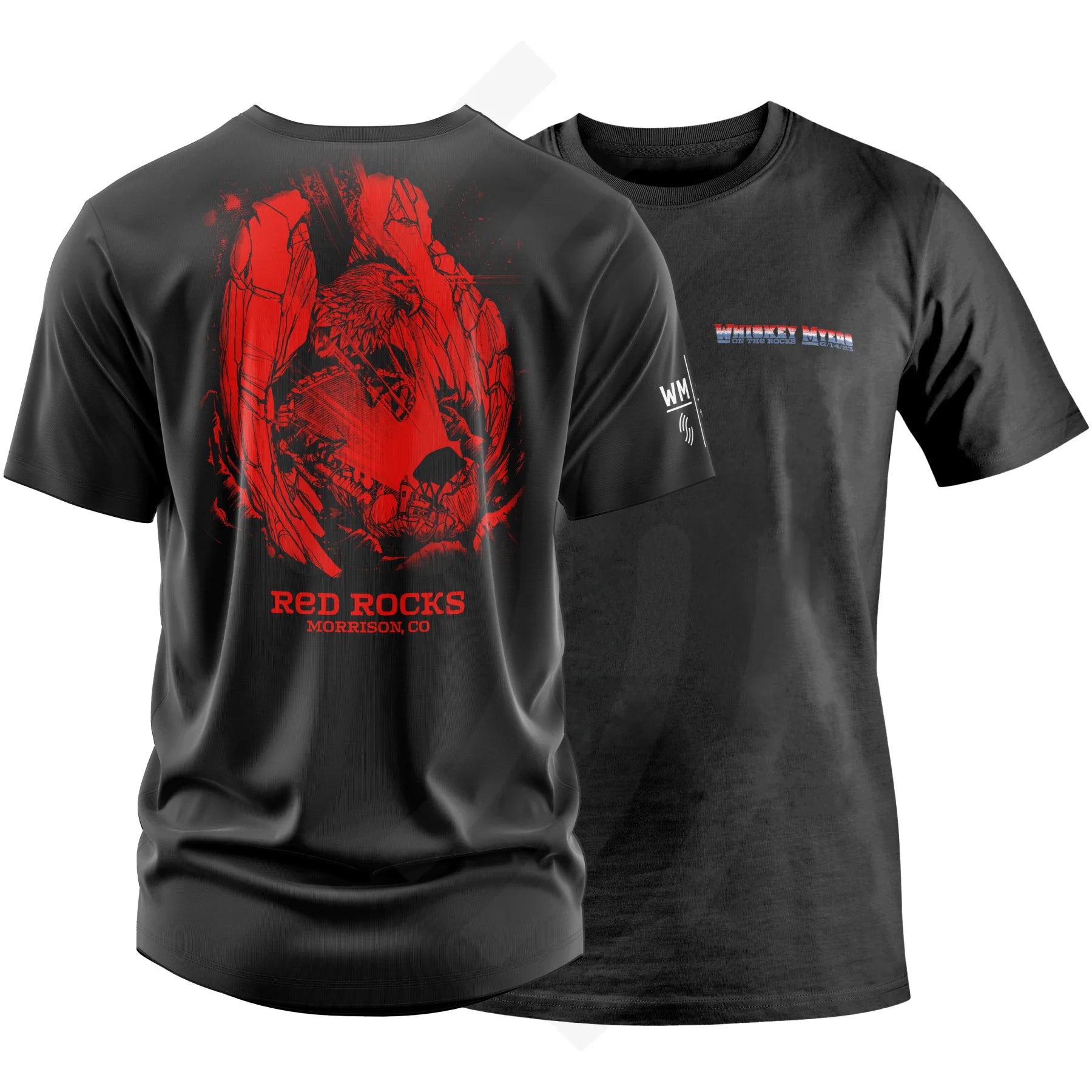 C17 | Whiskey Myers On The Rocks T-Shirt Left Chest