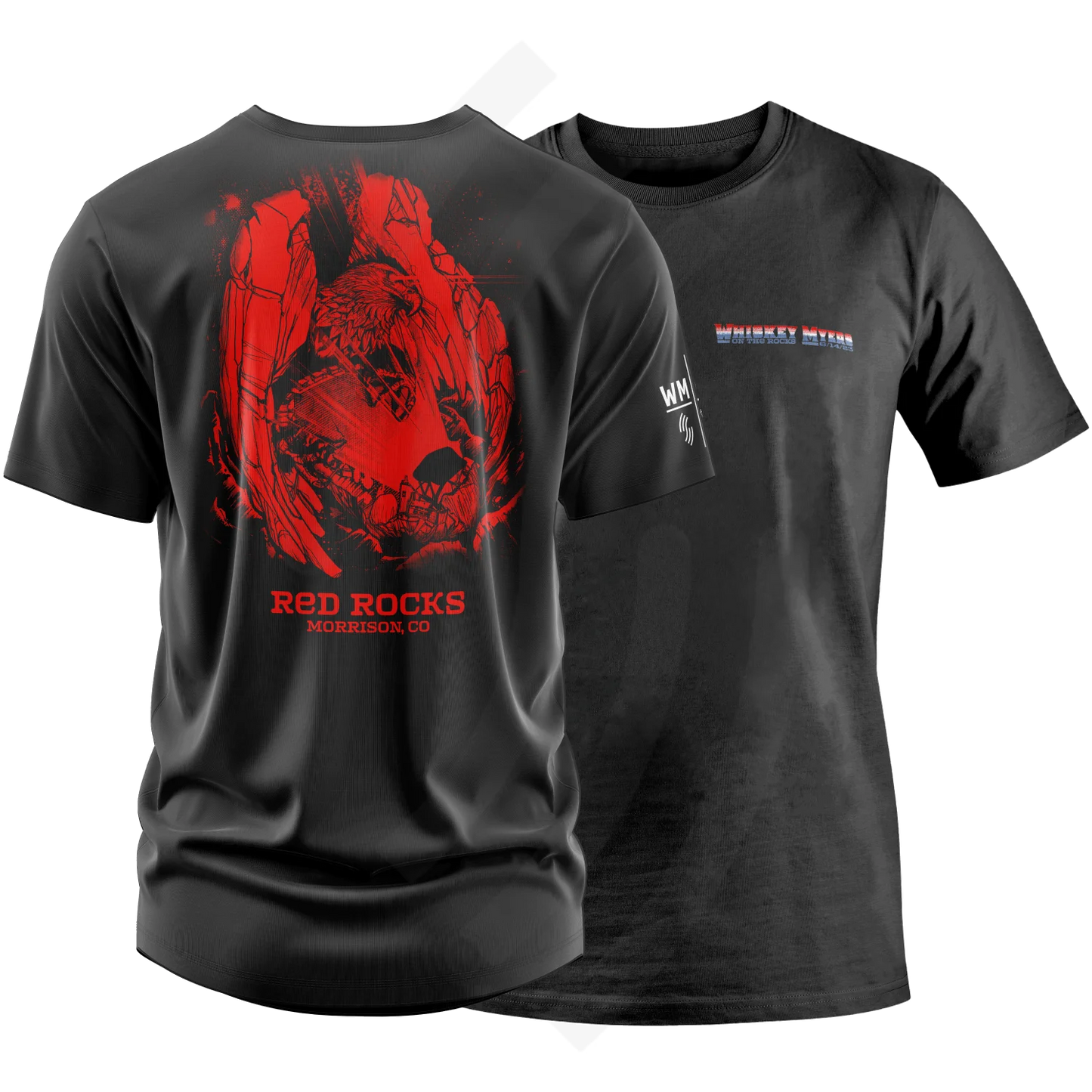 C17 | Whiskey Myers On The Rocks T-Shirt Left Chest