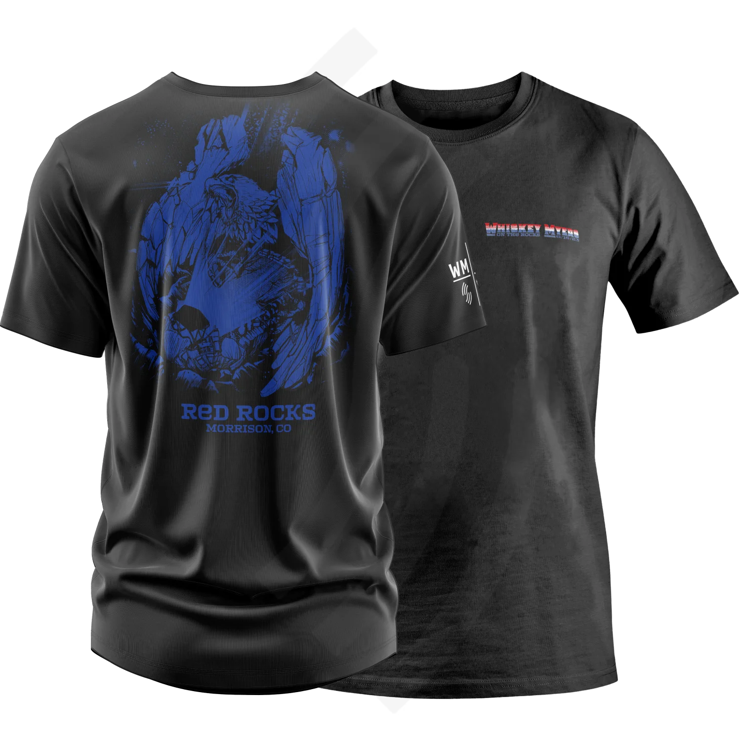 C18 | Whiskey Myers On The Rocks T-Shirt Left Chest