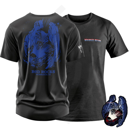 C18 | Whiskey Myers On The Rocks T-Shirt Left Chest