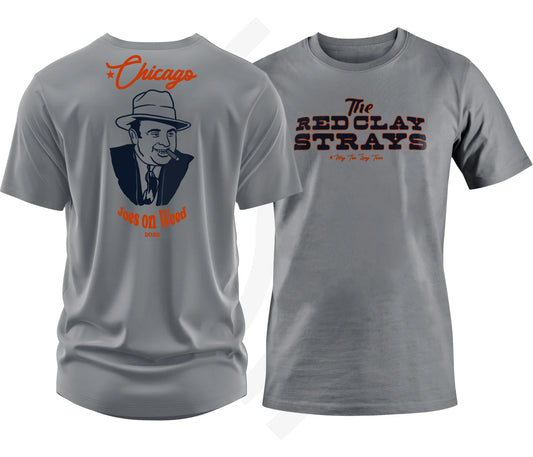 C24 | Red Clay Strays Way Too Long Tour Chicago T-Shirt Granite