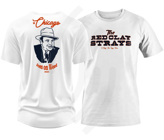 C24 | Red Clay Strays Way Too Long Tour Chicago T-Shirt White