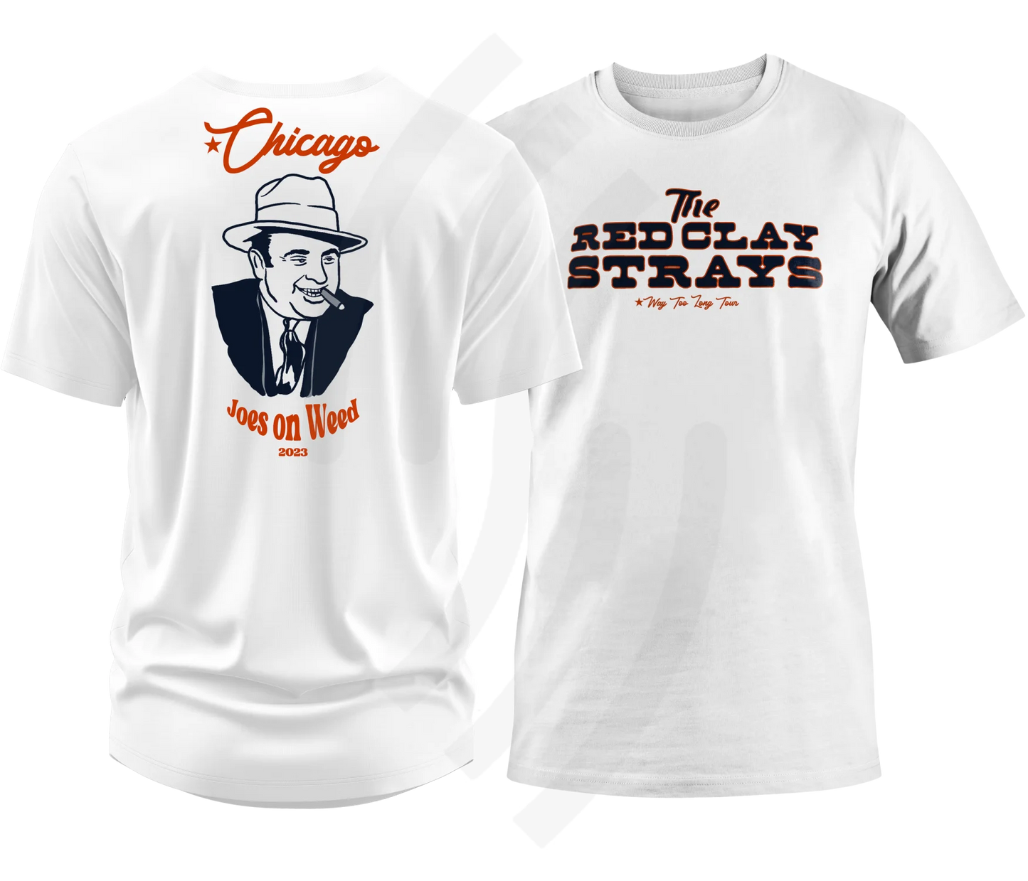 C24 | Red Clay Strays Way Too Long Tour Chicago T-Shirt White