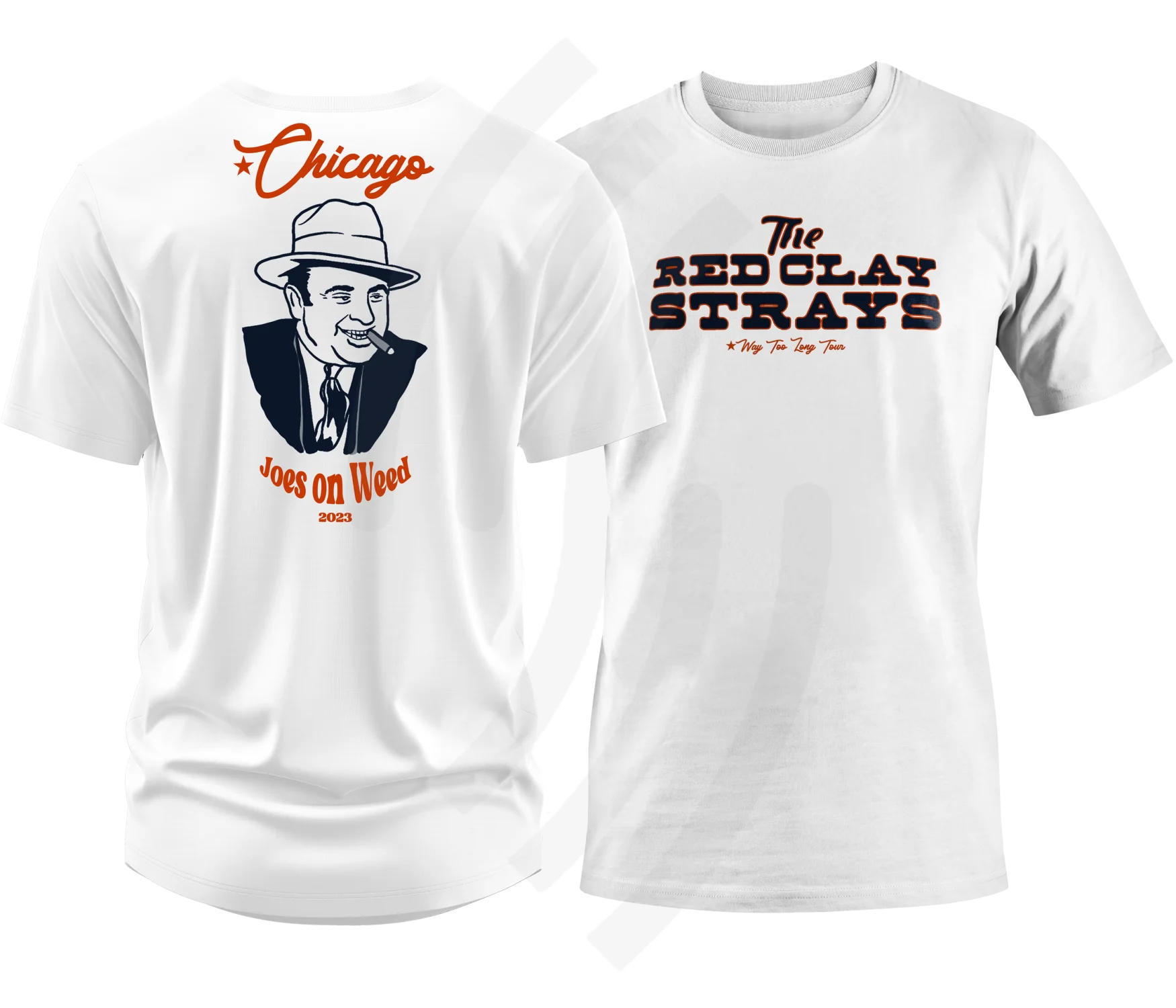 C24 | Red Clay Strays Way Too Long Tour Chicago T-Shirt White