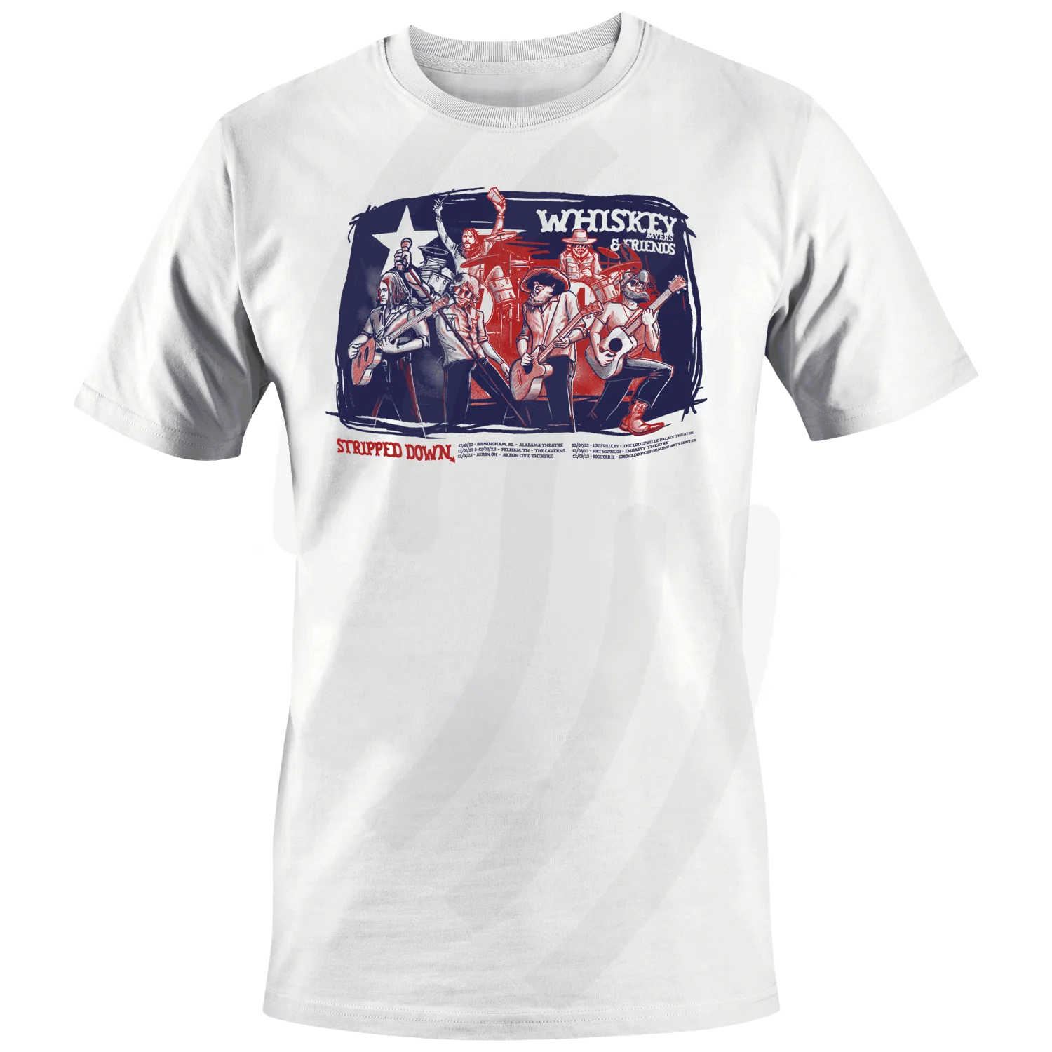 C35 | Whiskey Myers Stripped Down Tour T-Shirt