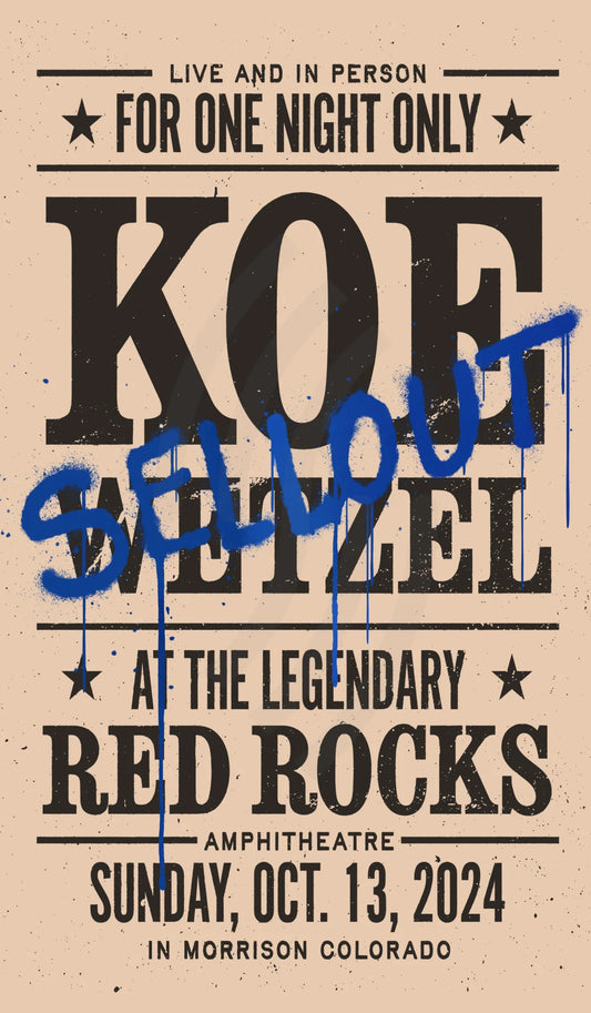 D38 | Koe Wetzel Red Rocks Blue Mirror 1Diamond