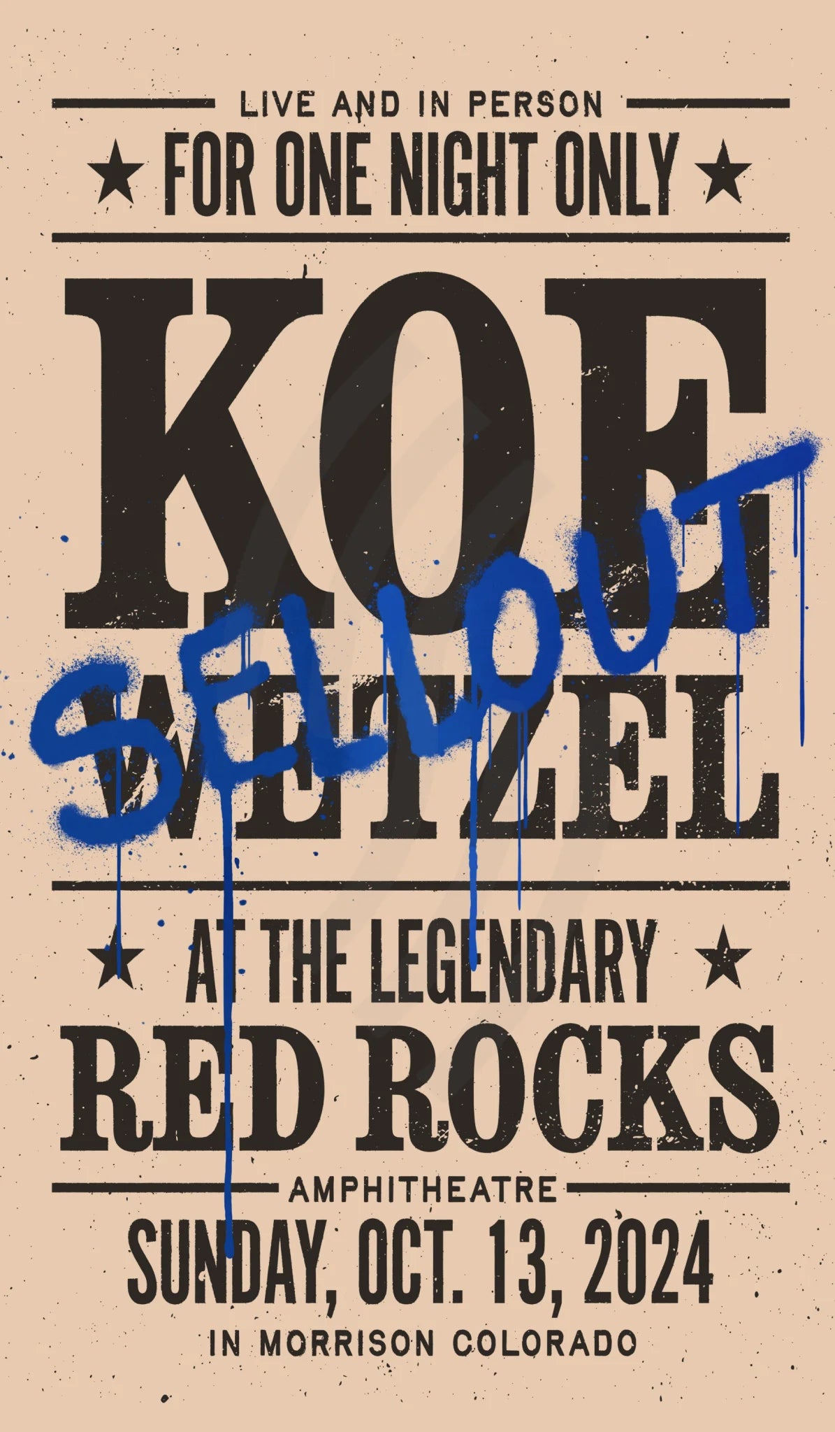 D38 | Koe Wetzel Red Rocks Blue Mirror 1Diamond