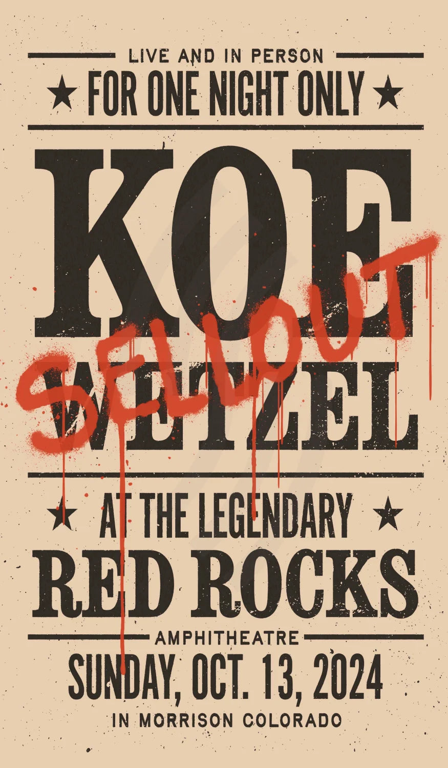 D38 | Koe Wetzel Red Rocks Show