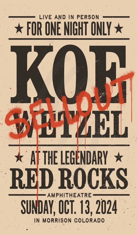 D38 | Koe Wetzel Red Rocks Show