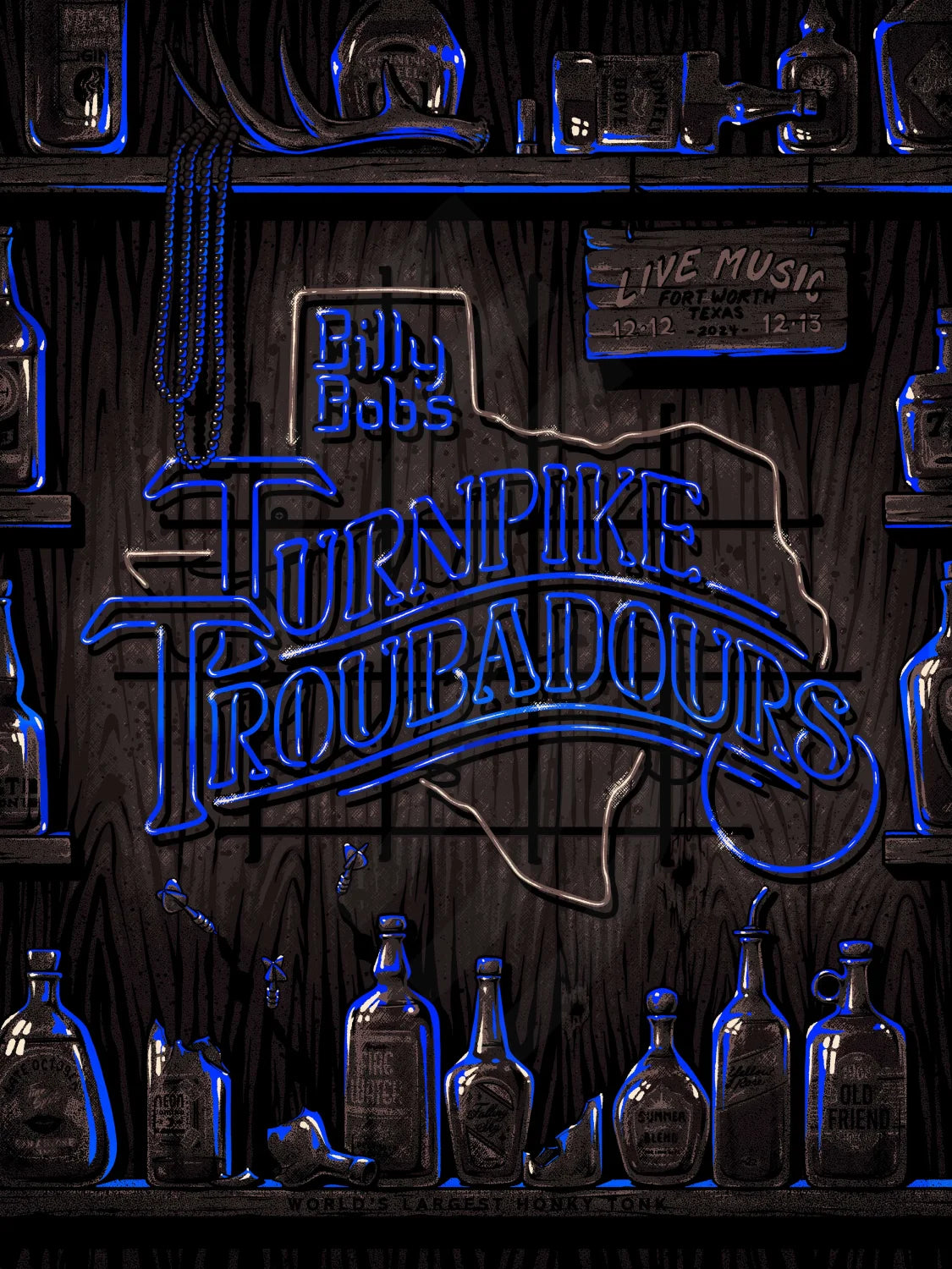 D43 | TURNPIKE TROUBADOURS | FT. WORTH TX | BLUE MIRROR | 2DIAMOND