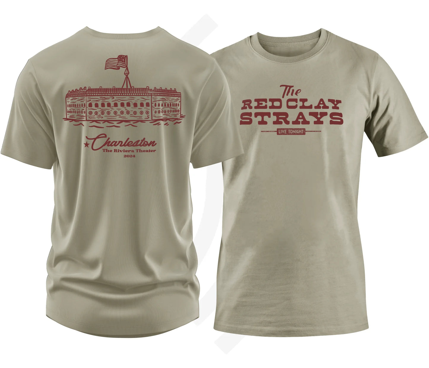 D5 | Red Clay Strays Charleston Sc T-Shirt Night 1