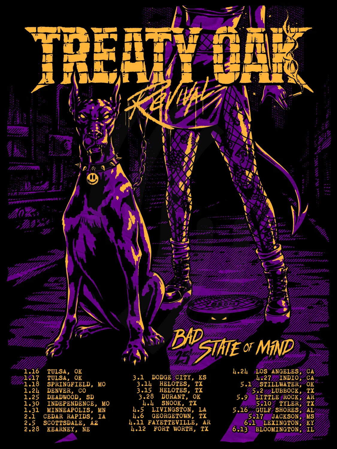 E3 | TREATY OAK REVIVAL | BSOM | PURPLE MATTE LAVA | 3DIAMOND