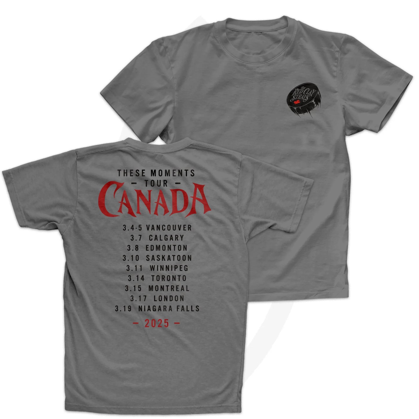 E4 | RED CLAY STRAYS | THESE MOMENTS | CANADA | TOUR T-SHIRT