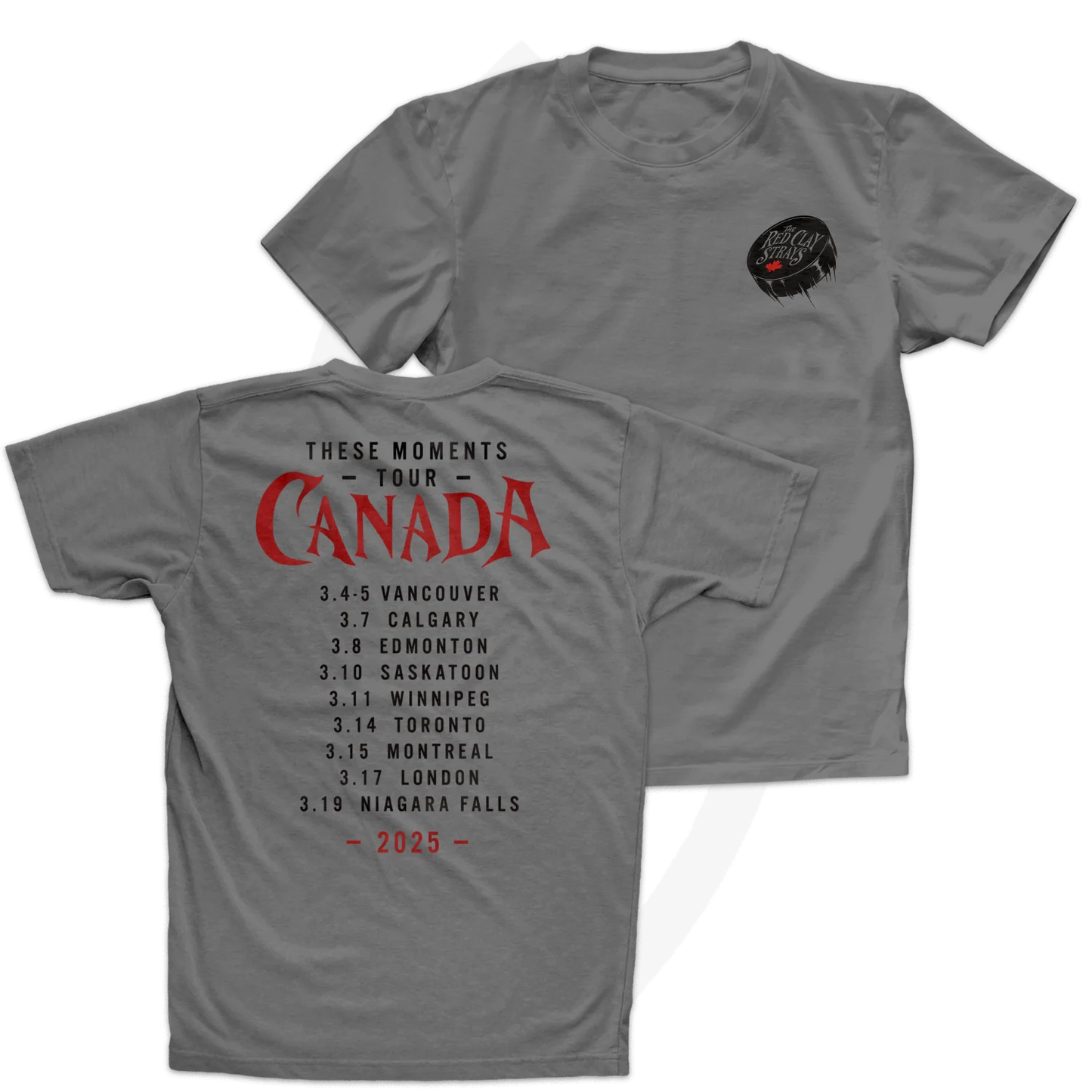 E4 | RED CLAY STRAYS | THESE MOMENTS | CANADA | TOUR T-SHIRT