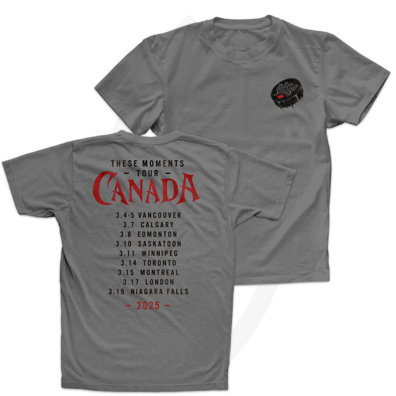 E4 | RED CLAY STRAYS | THESE MOMENTS | CANADA | TOUR T-SHIRT