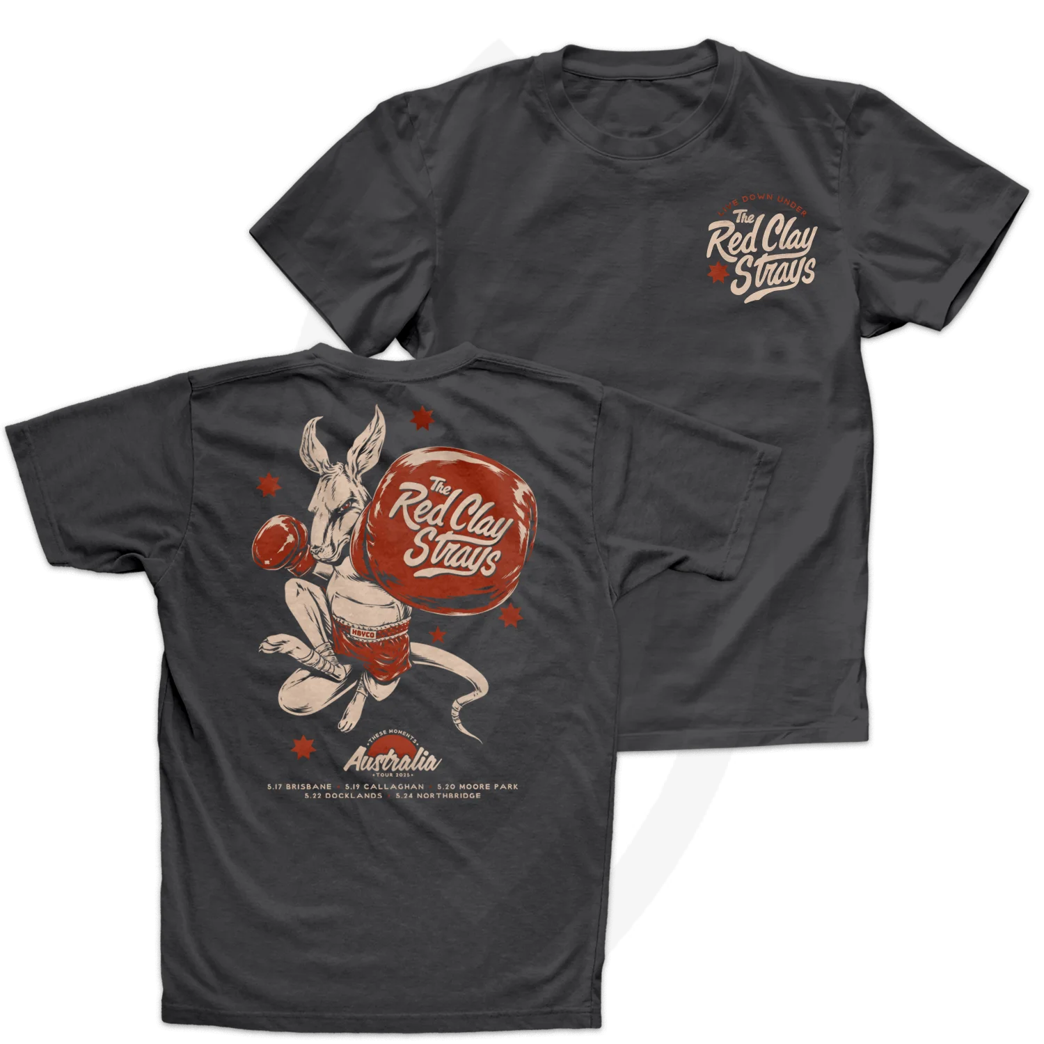 E9 | RED CLAY STRAYS | THESE MOMENTS | AUSTRALIA | TOUR T-SHIRT