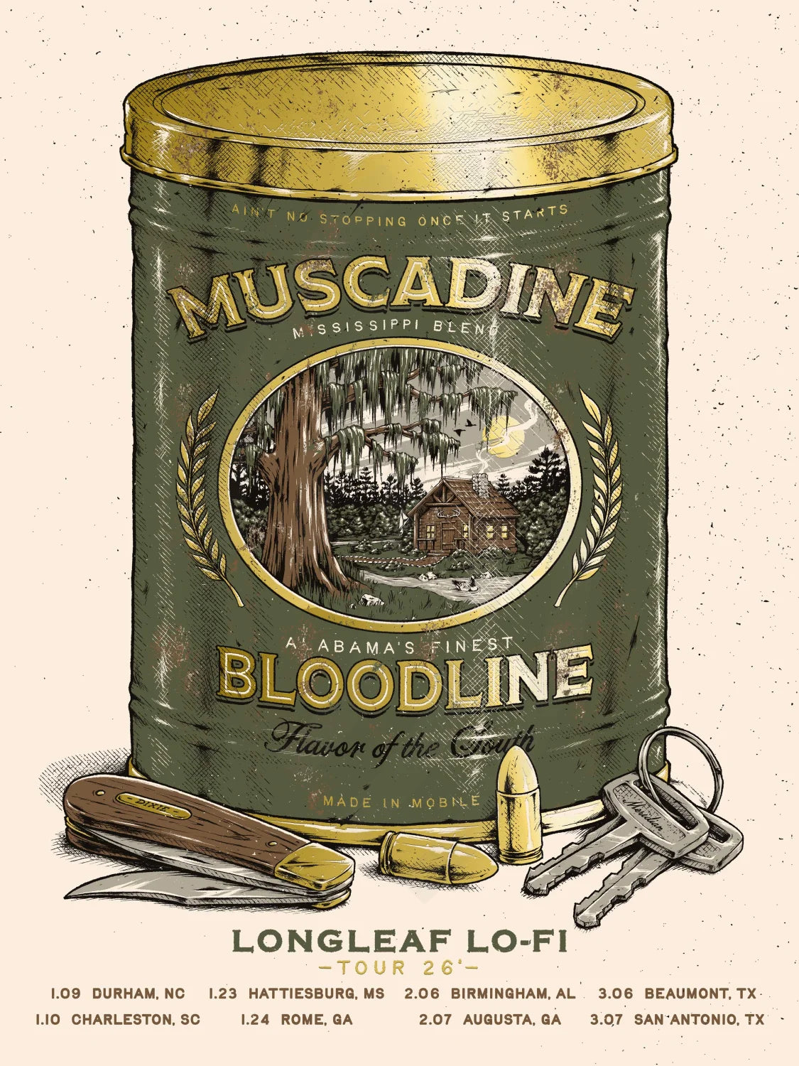 F1 | MUSCADINE BLOODLINE | LONGLEAF LO-FI | 24K GOLD | 1DIAMOND