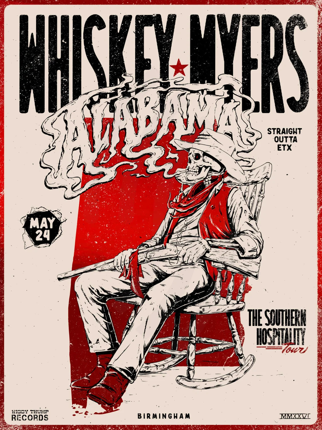 F14 | WHISKEY MYERS | BIRMINGHAM AL | RED MIRROR | 3DIAMOND