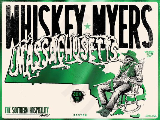 F30 | WHISKEY MYERS | BOSTON MA | GREEN MIRROR | 3DIAMOND